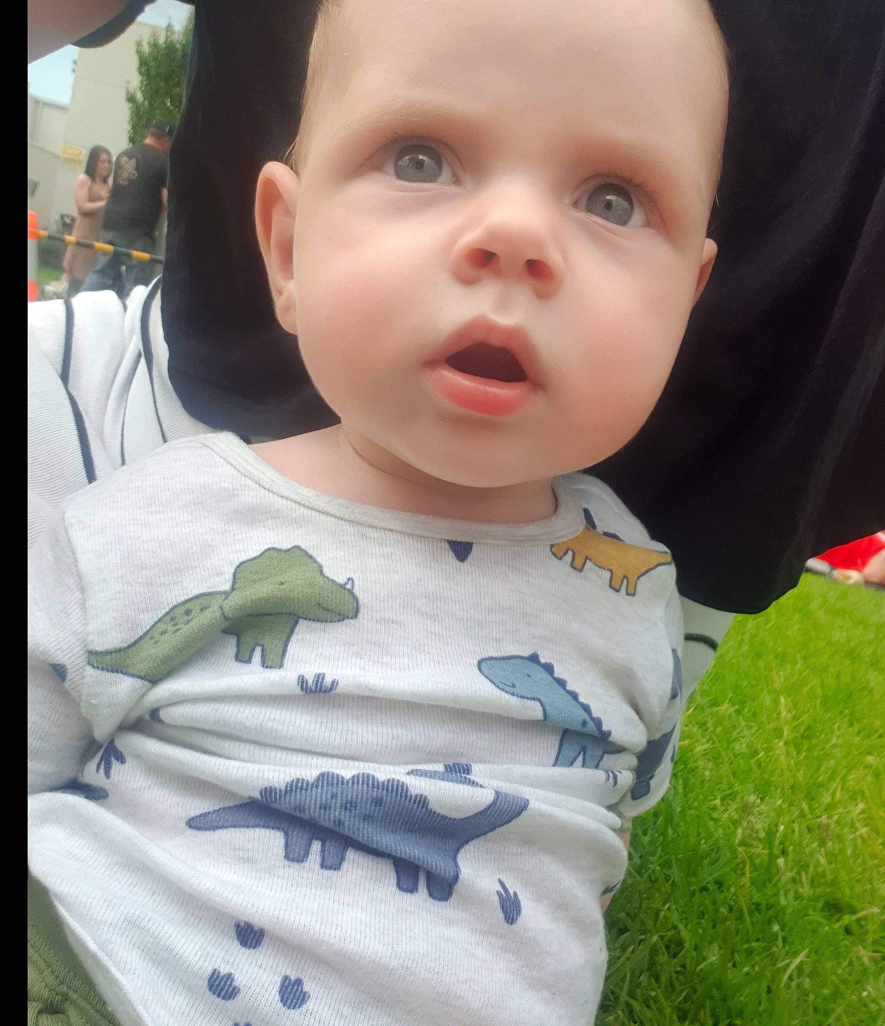 Lachlan joined the competition — help win amazing prizes! baby, baby_products, baby_toddler_clothing, cheek, child, cool, eyelash, fun, gesture, grass, happy, lip, nose, person, plant, sleeve, smile, t_shirt, toddler, tree