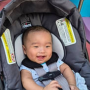 Max joined the competition — help win amazing prizes! baby, smiling, stroller, chicco, child, infant, happiness, seatbelt, gray, clothing, cute, portrait, safety, hands, head, face, outdoor, colorful, young, person
