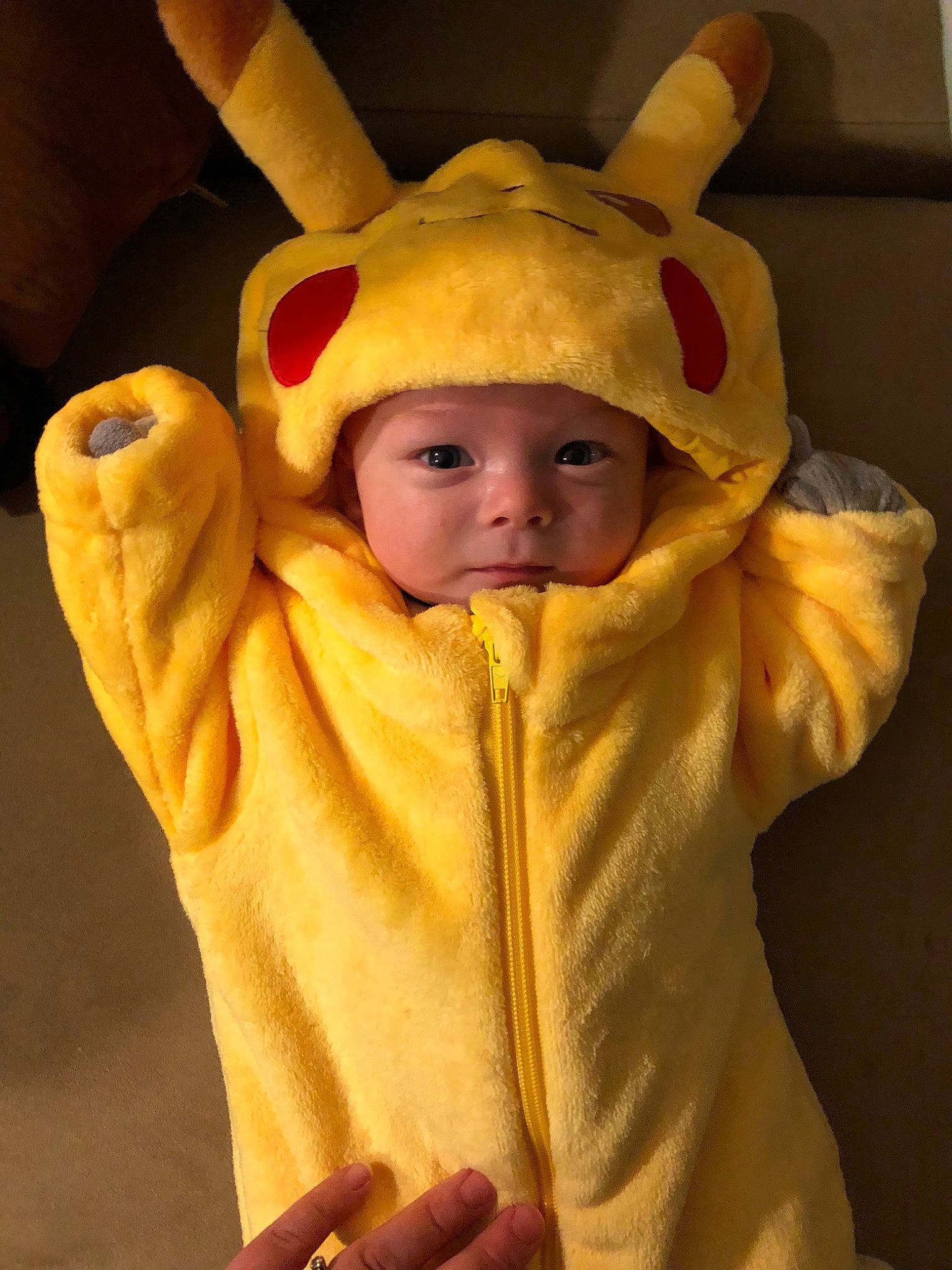 Finnegan joined the competition — help win amazing prizes! child, costume, headwear, person, yellow