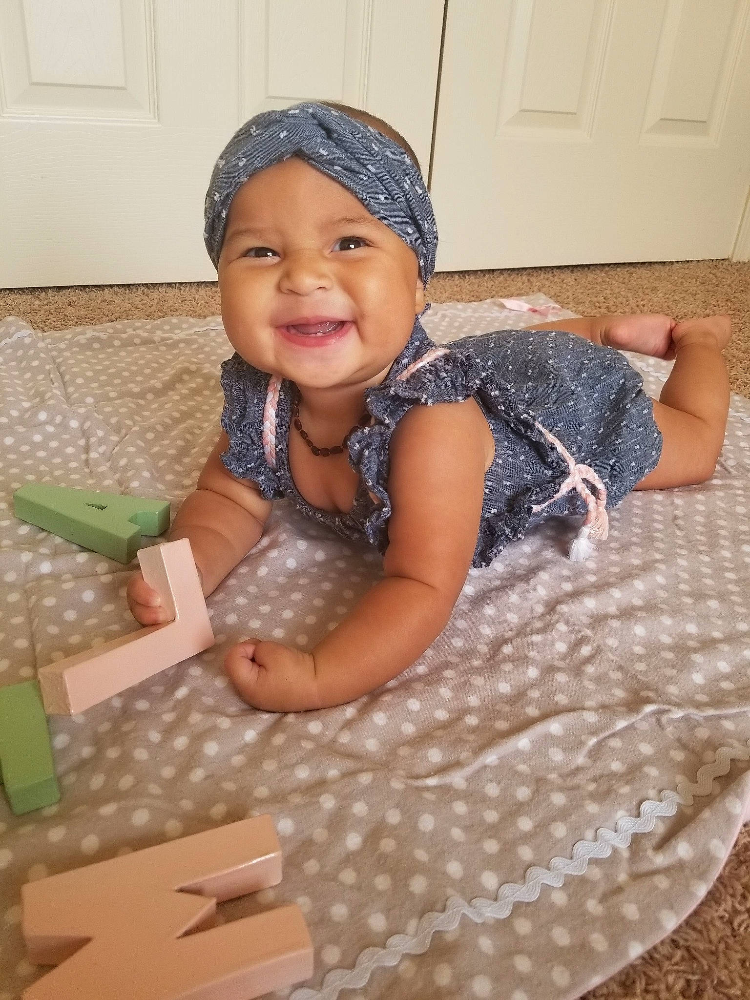 Mila Rose joined the competition — help win amazing prizes! cap, child, day, design, floor, flooring, girl, hair_accessory, hat, headgear, infant, joy, pattern, person, product, skin, textile, toddler