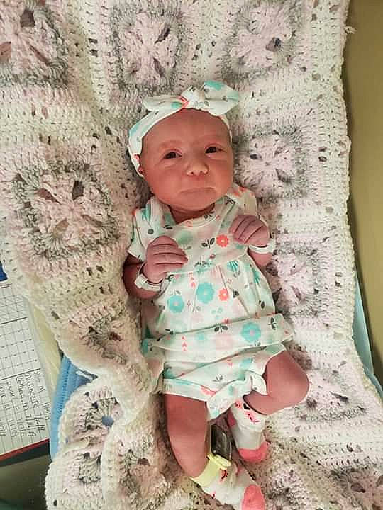 Alyna joined the competition — help win amazing prizes! art, baby, child, crochet, headwear, knitting, pattern, person, pink, product, smile, textile, toddler