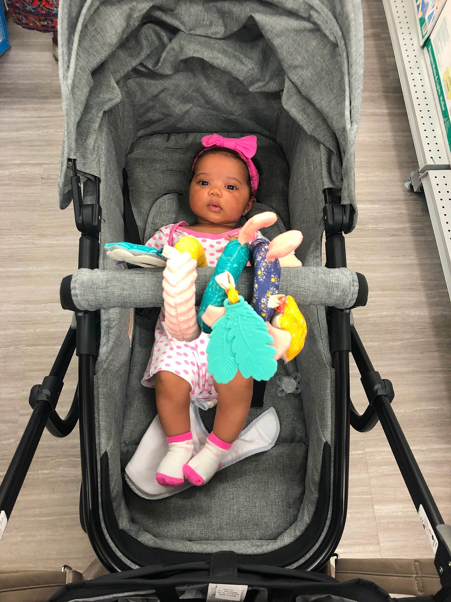 Emiliana joined the competition — help win amazing prizes! baby, baby_carriage, baby_products, child, fun, person, pink, product, sitting, skin, smile, toddler, vacation