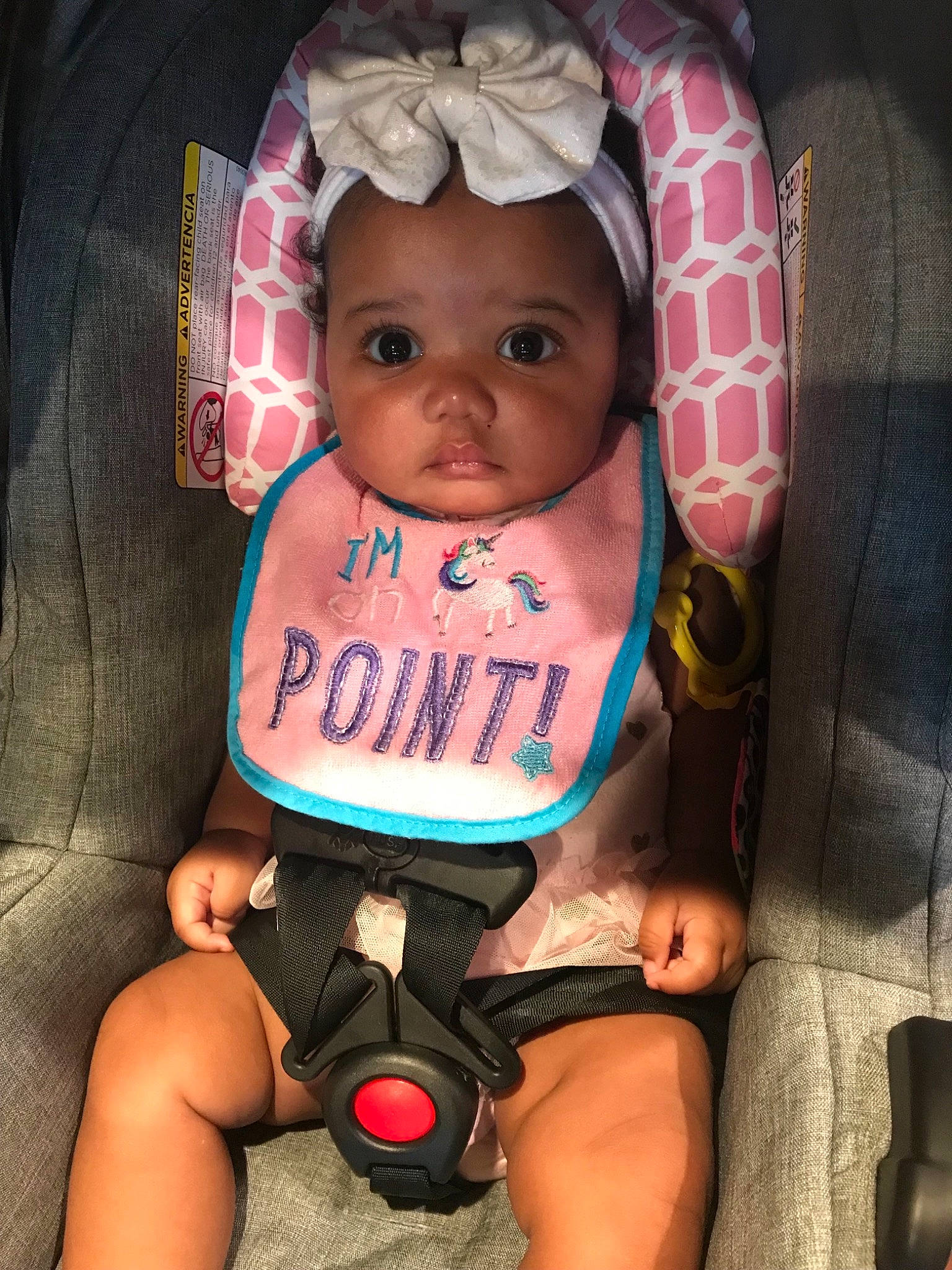 Emiliana joined the competition — help win amazing prizes! baby, baby_in_car_seat, baby_products, baby_toddler_clothing, car_seat, cheek, child, person, product, skin, smile, toddler