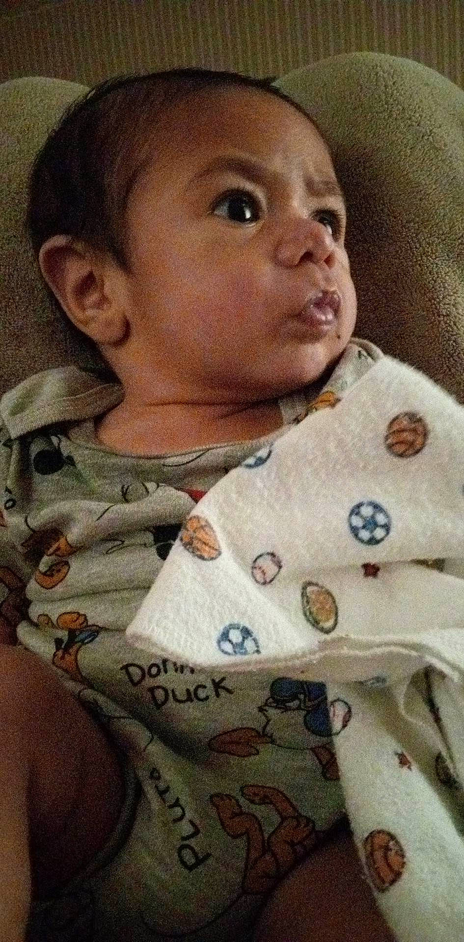 Eli joined the competition — help win amazing prizes! baby, baby_toddler_clothing, cheek, child, chin, collar, comfort, dress_shirt, eyebrow, facial_expression, forehead, gesture, linens, lip, neck, nose, person, skin, sleeve, t_shirt