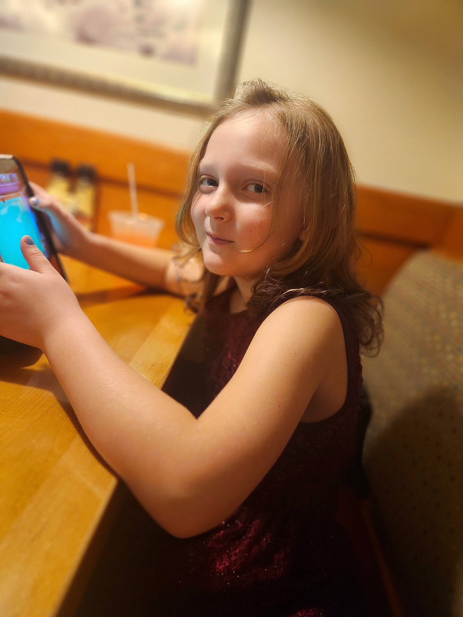 Isabella joined the competition — help win amazing prizes! blond, brown_hair, child, communication_device, elbow, event, flash_photography, flooring, fun, gadget, happy, joy, long_hair, mobile_phone, person, portable_communications_device, shoulder, thumb, toddler, water_bottle