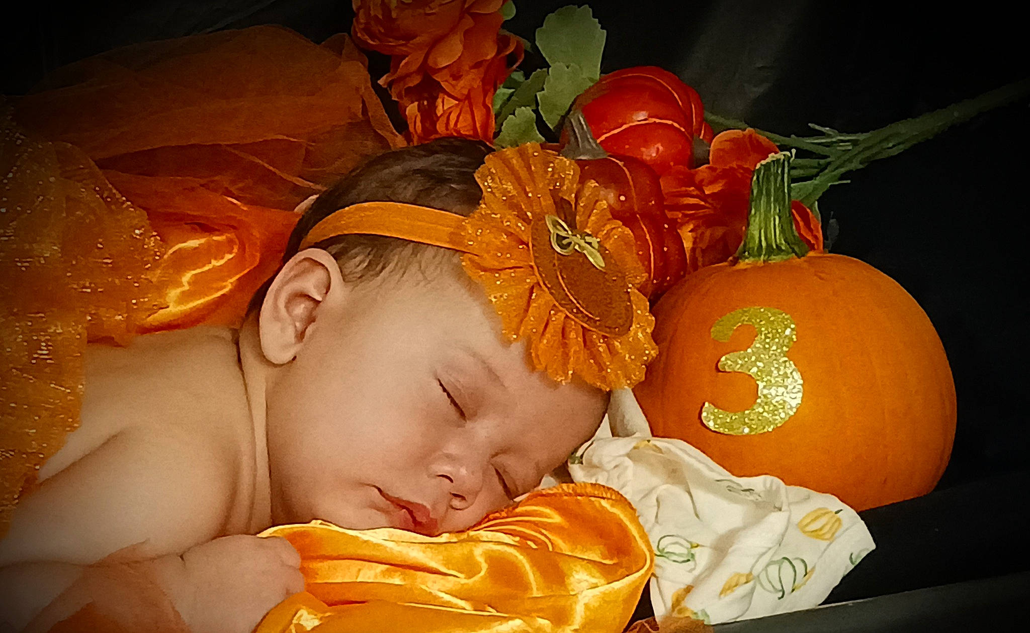 Aurelia is registered to the contest to win money with this photo: baby, calabaza, comfort, cucurbita, fruit, gourd, happy, mandarin_orange, natural_foods, orange, person, plant, pumpkin, rangpur, squash, tangelo, tangerine, valencia_orange, winter_squash, yellow