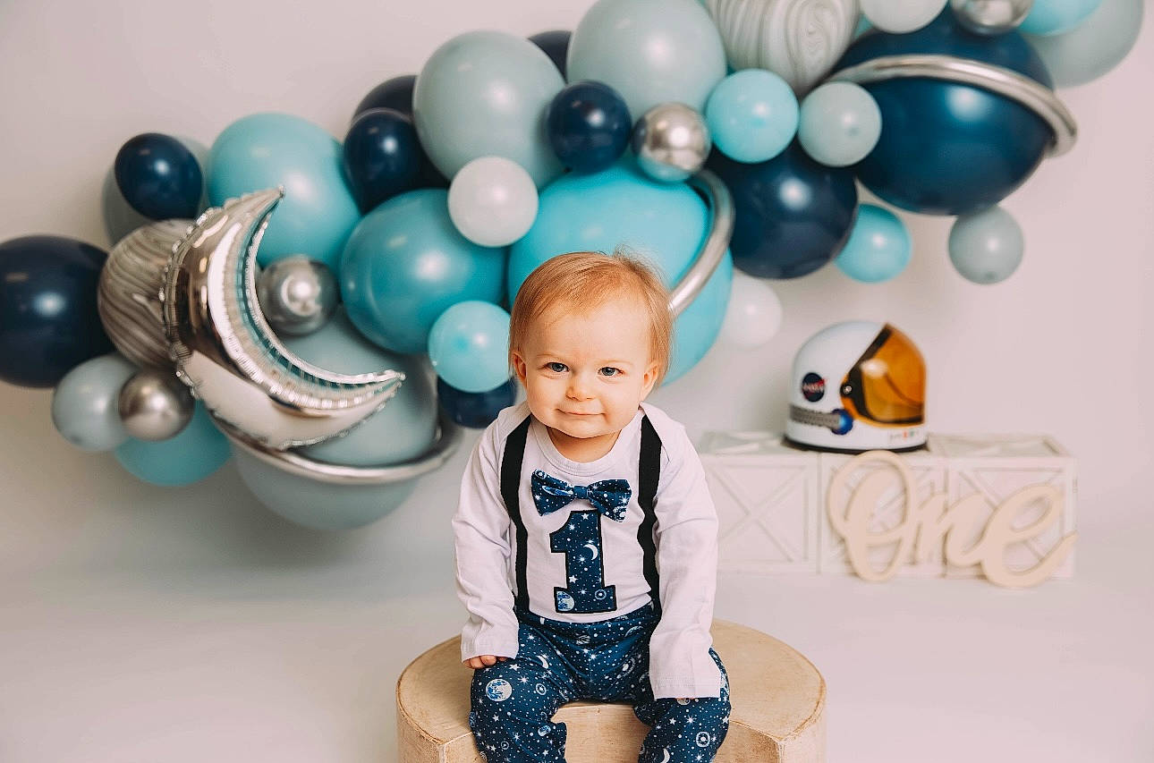 Benny joined the competition — help win amazing prizes! aqua, art, baby, baby_toddler_clothing, balloon, blue, design, electric_blue, event, fashion_accessory, font, happy, jewellery, party_supply, pattern, person, product, smile, snapshot, t_shirt