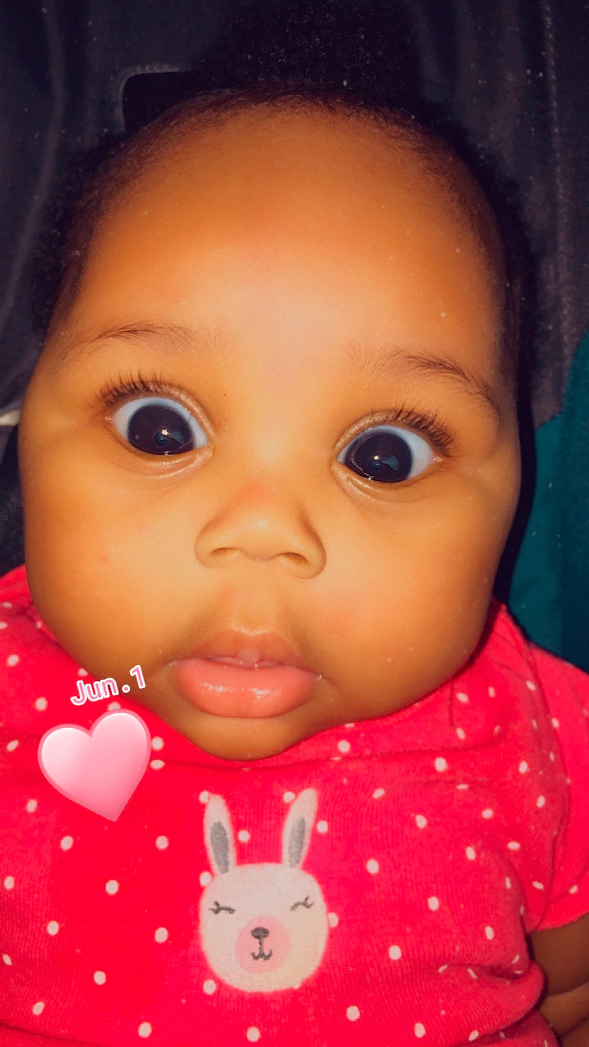 Heaven joined the competition — help win amazing prizes! baby_toddler_clothing, beauty, cheek, child, chin, doll, eyebrow, eyelash, forehead, happy, iris, lip, material_property, mouth, nose, organ, person, pink, skin, toddler