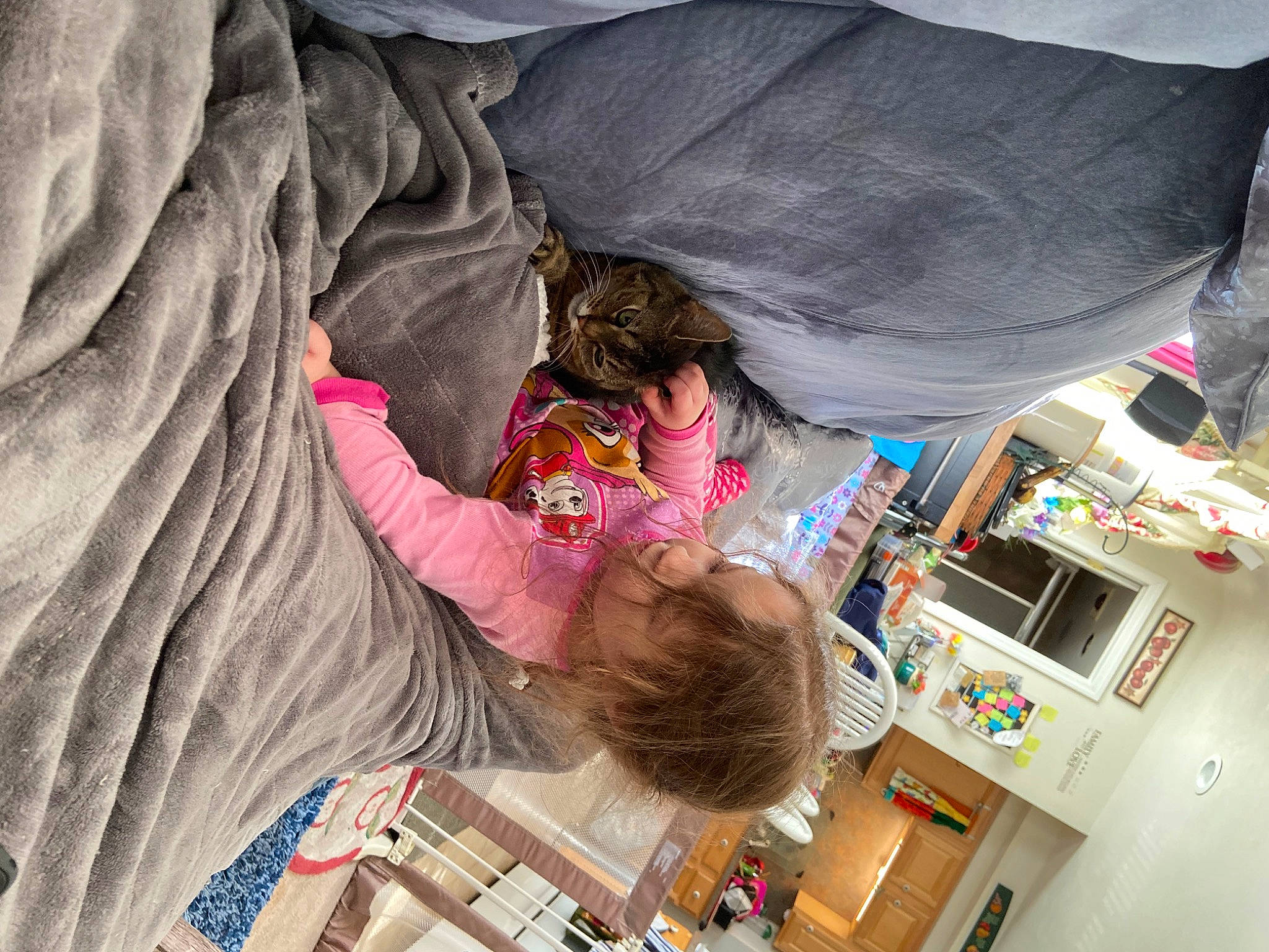 Crystal is registered to the contest to win money with this photo: child, comfort, fun, house, leisure, linens, machine, magenta, nap, person, pink, play, recreation, room, t_shirt, toddler, tree, vacation, visual_arts