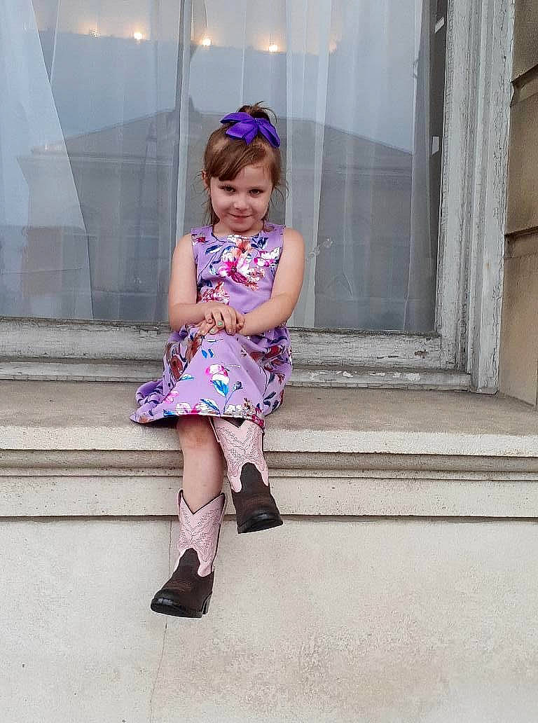 Rachel joined the competition — help win amazing prizes! beauty, child, child_model, clothing, dress, fashion, fashion_design, fawn, footwear, joy, leg, pattern, person, photography, pink, purple, shoe, skin, snapshot, street_fashion