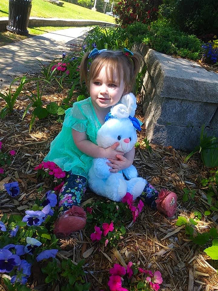 Keira joined the competition — help win amazing prizes! botany, child, flower, garden, grass, joy, lawn_ornament, leaf, person, plant, play, spring, toddler, tree, wildflower, yard