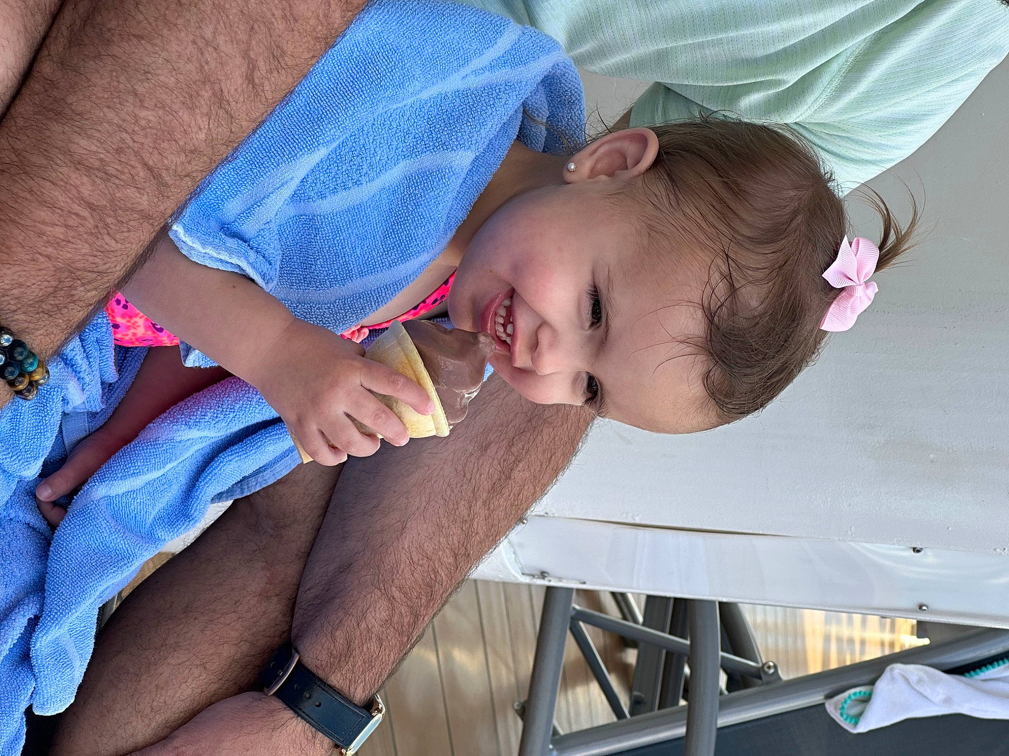 Eleanor joined the competition — help win amazing prizes! baby, baby_toddler_clothing, blue, child, comfort, elbow, electric_blue, fun, happy, human_leg, nail, pattern, person, sleeve, smile, thigh, toddler, wrist