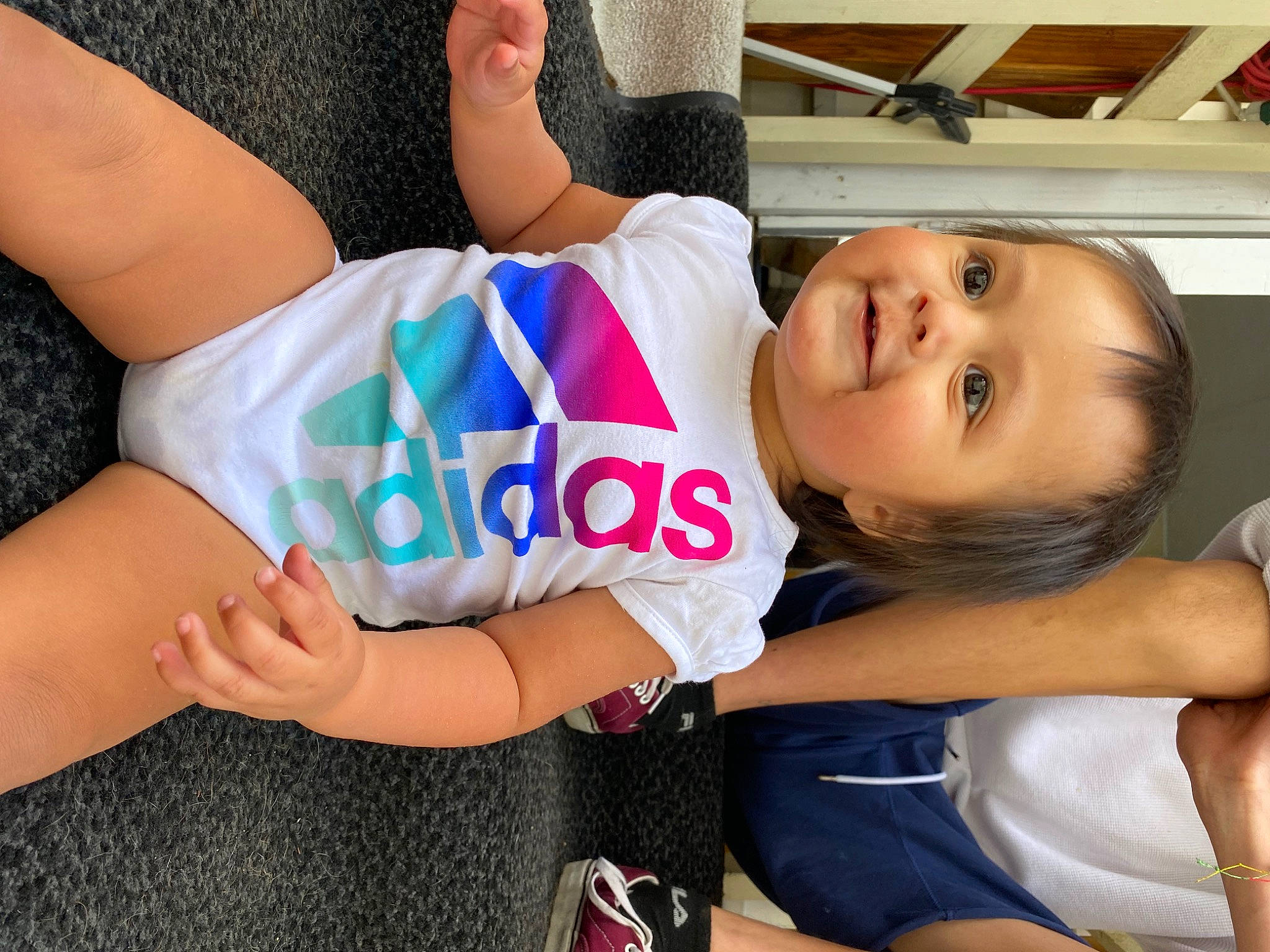 Brianna joined the competition — help win amazing prizes! arm, baby_toddler_clothing, chest, elbow, finger, gesture, hairstyle, happy, joint, joy, knee, leg, mouth, muscle, neck, person, shoulder, skin, smile, thigh