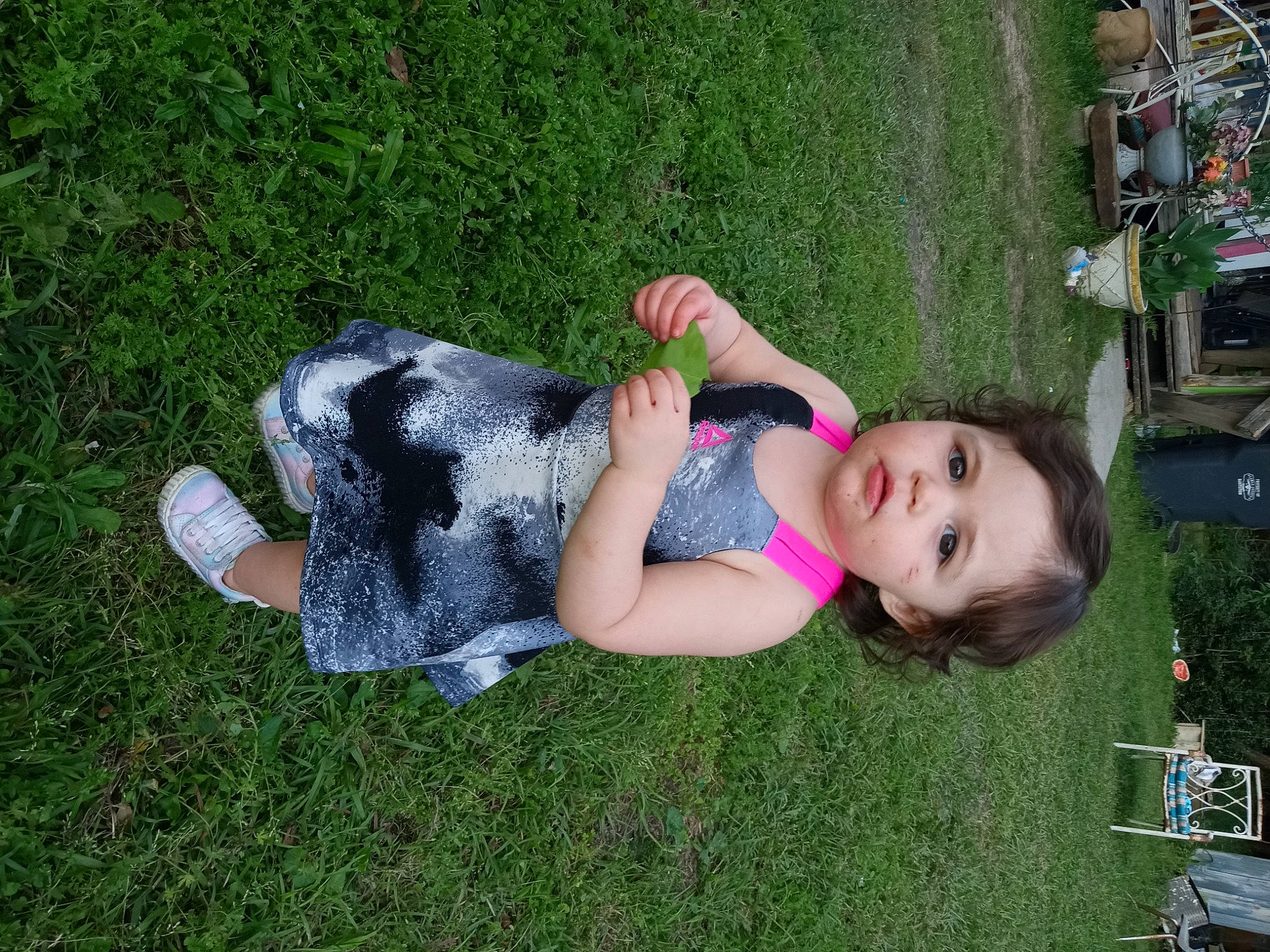 Chevelle joined the competition — help win amazing prizes! child, fun, garden, grass, grass_family, grassland, happy, human_leg, lawn, leisure, people_in_nature, person, plant, recreation, sitting, smile, spring, summer, thigh, toddler