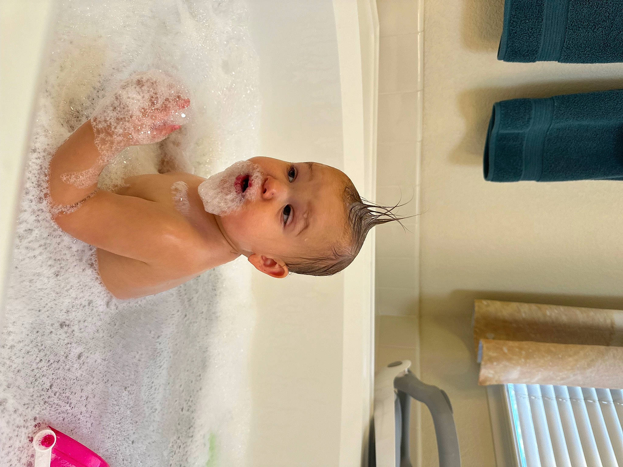 Amara joined the competition — help win amazing prizes! abdomen, baby, baby_products, baby_safety, baby_toddler_clothing, bathing, chest, child, comfort, elbow, eyelash, fun, happy, person, room, skin, smile, toddler