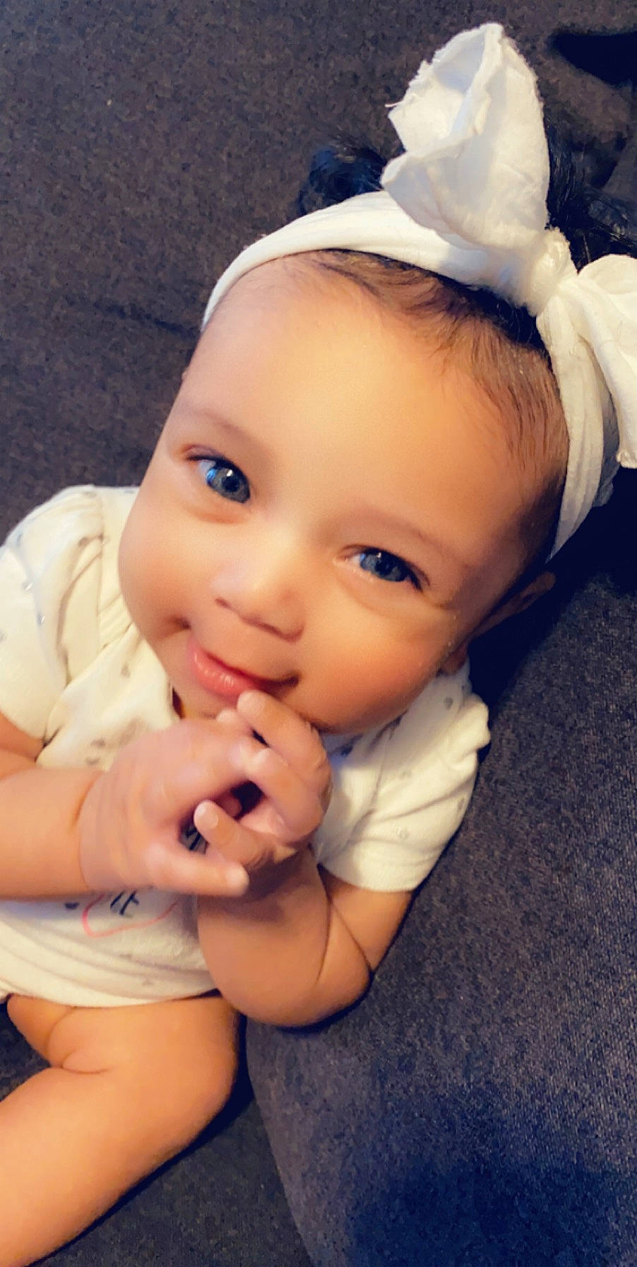 Khavaiya joined the competition — help win amazing prizes! baby, beauty, cheek, child, chin, eye, face, forehead, hair, hair_accessory, hand, head, headband, headgear, lip, mouth, nose, person, skin, smile