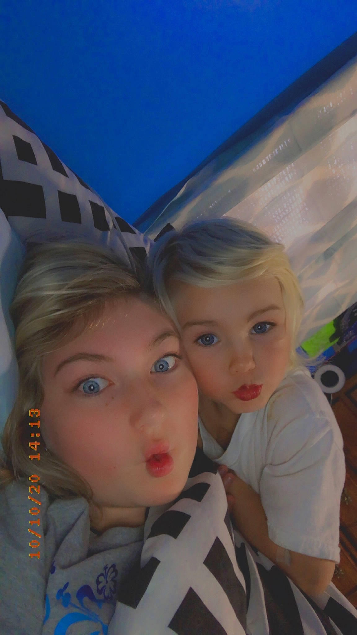 Rayleigh joined the competition — help win amazing prizes! cheek, child, eye, face, head, nose, person, photography, sibling, sky, toddler