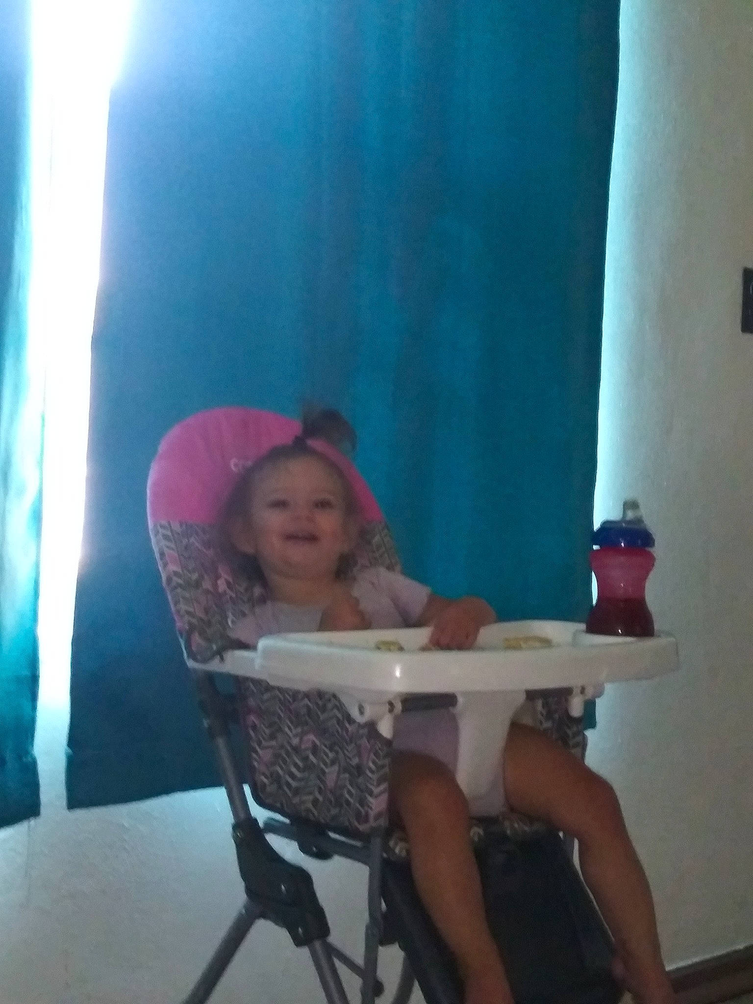 Renesmee is registered to the contest to win money with this photo: baby_products, chair, child, comfort, furniture, joy, person, product, sitting