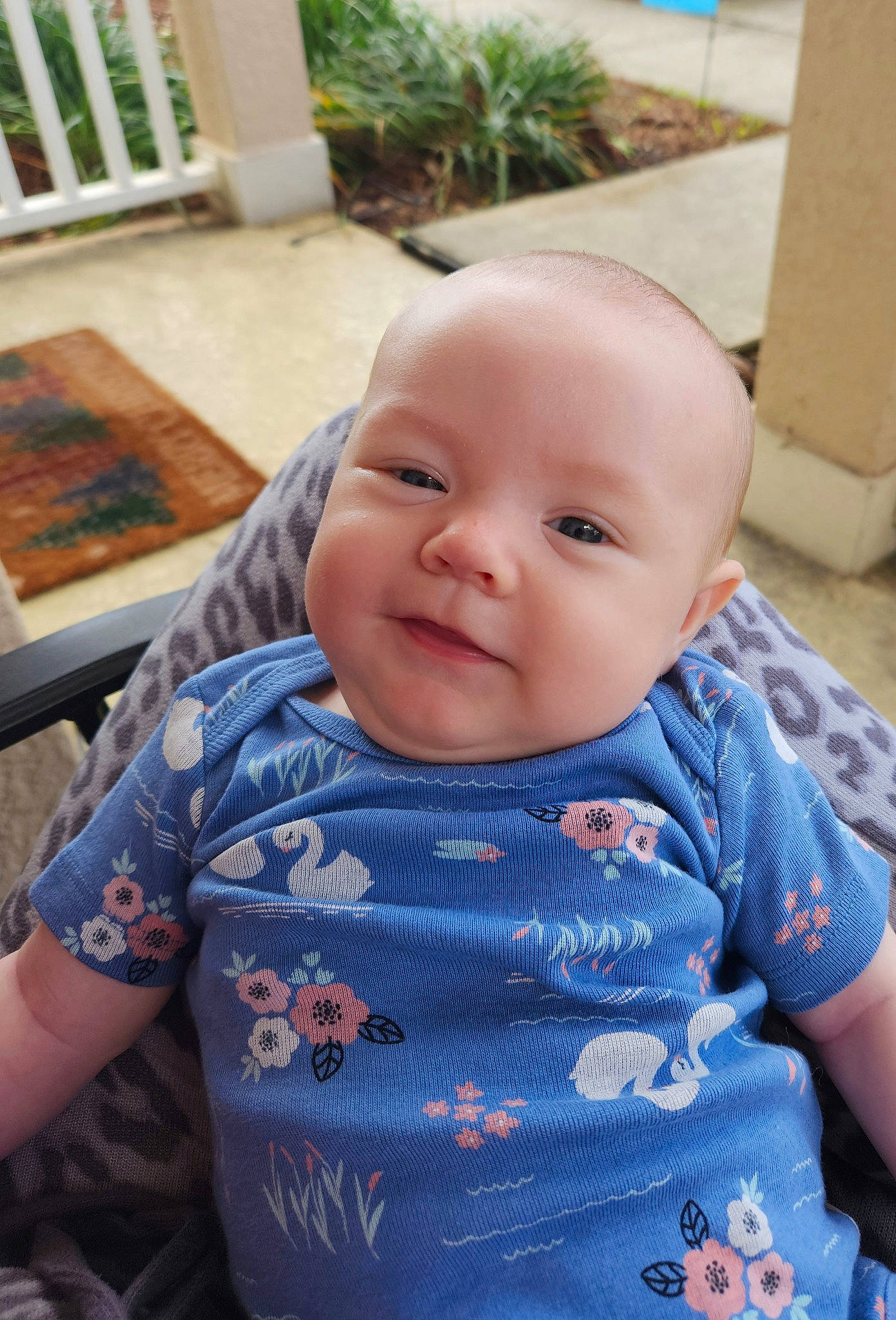 Macie joined the competition — help win amazing prizes! baby, baby_toddler_clothing, cheek, child, chin, eye, face, grass, green, hairstyle, happy, head, iris, nose, person, plant, skin, sleeve, smile, t_shirt