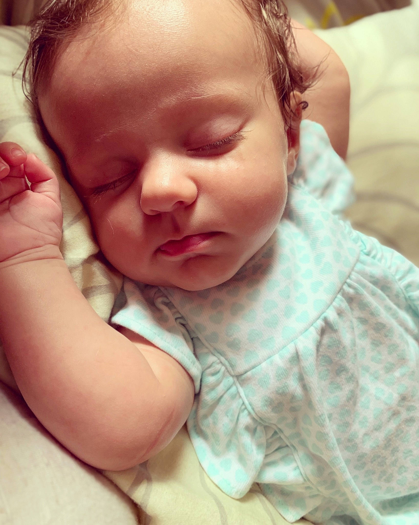 Lucy is registered to the contest to win money with this photo: baby, beauty, bedtime, cheek, child, chin, close_up, ear, eye, face, forehead, hand, head, lip, mouth, nap, nose, person, skin, sleep