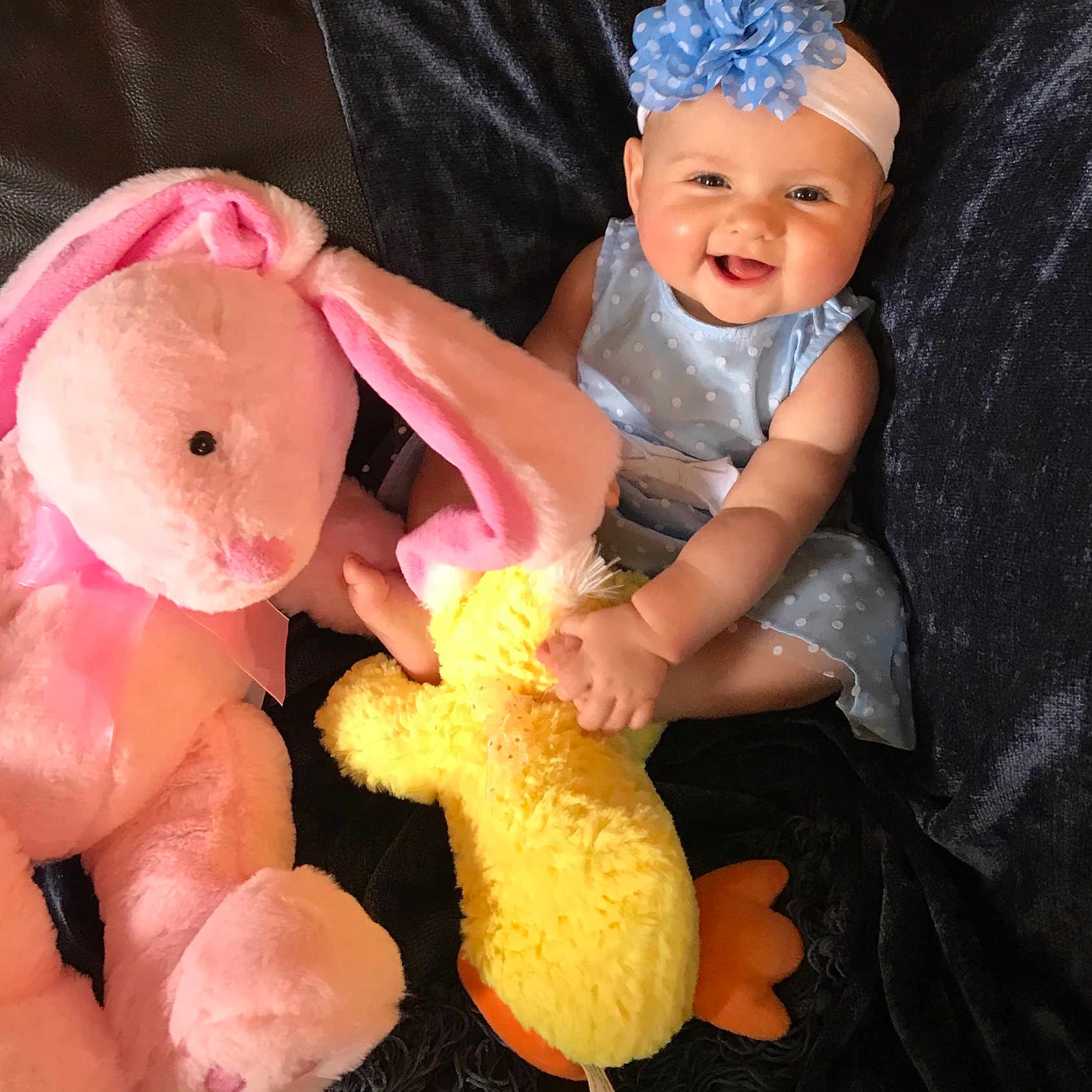 Raylynn joined the competition — help win amazing prizes! baby_toys, child, doll, joy, peach, person, pink, plush, stuffed_toy, textile, toddler, toy, wool