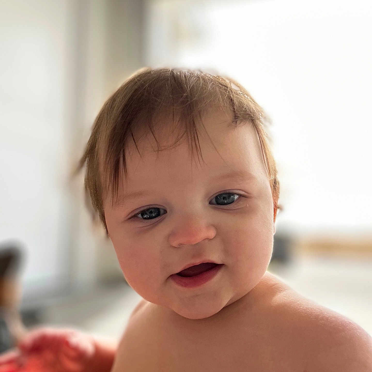 Asher joined the competition — help win amazing prizes! baby, babylaughing, bodypart, clothing, dress, face, finger, frown, hand, happy, head, laughing, mouth, newborn, person, photography, portrait, sad, smile, teeth