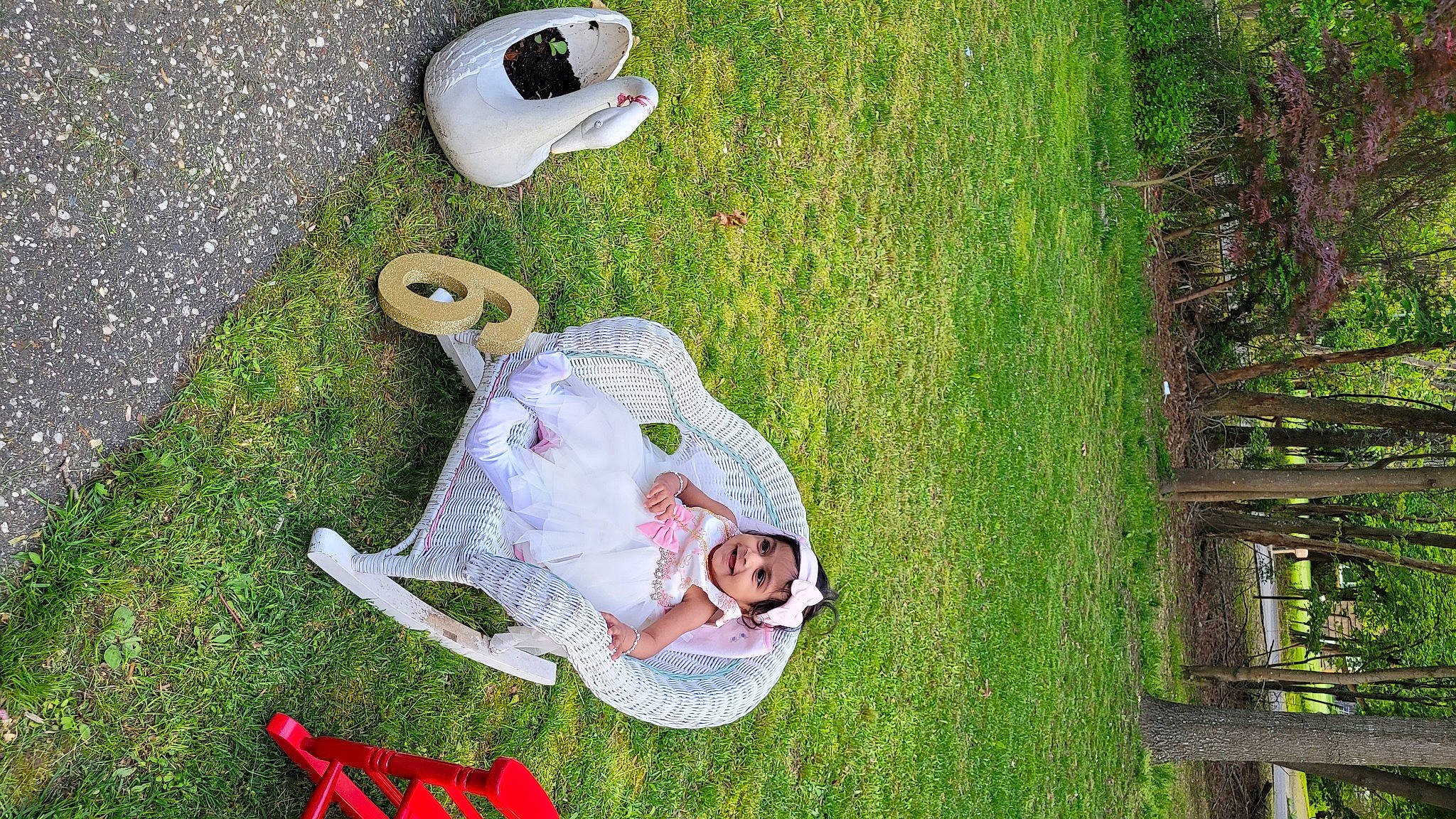 Aryaa joined the competition — help win amazing prizes! baby, foot, fun, grass, grass_family, green, happy, headwear, joy, lawn, leaf, leisure, mammal, people_in_nature, person, recreation, sitting, spring, toddler, toy