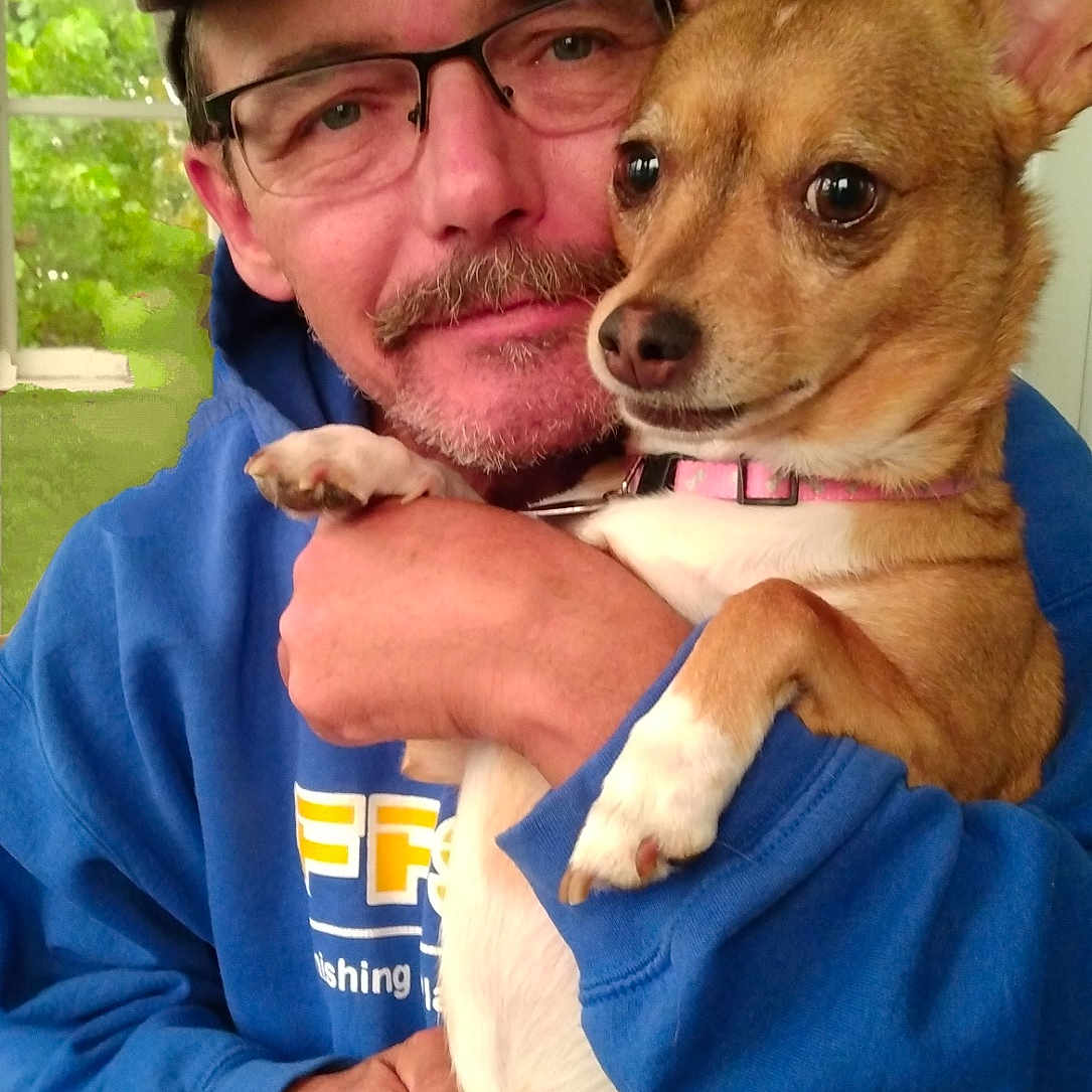 Gracie joined the competition — help win amazing prizes! accessories, adult, animal, baseballcap, canine, cap, chihuahua, clothing, dog, face, glasses, hat, head, male, man, person, pet, photography, portrait, puppy