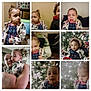 child, toddler, person, indoor, family, christmas_tree, holiday_decor, smiling, crying, hugging, portrait, clothing, jacket, toy, furniture, home, curly_hair, expression, closeup, candid