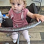 Méa participe au concours pour gagner de l'argent avec cette photo : child, toddler, curly_hair, toy_airplane, chair, transparent_chair, indoor, flooring, wooden_floor, casual_clothing, red_checkered_shirt, white_pants, white_shoes, person, baby, seat, expression, looking_up, cable, footwear