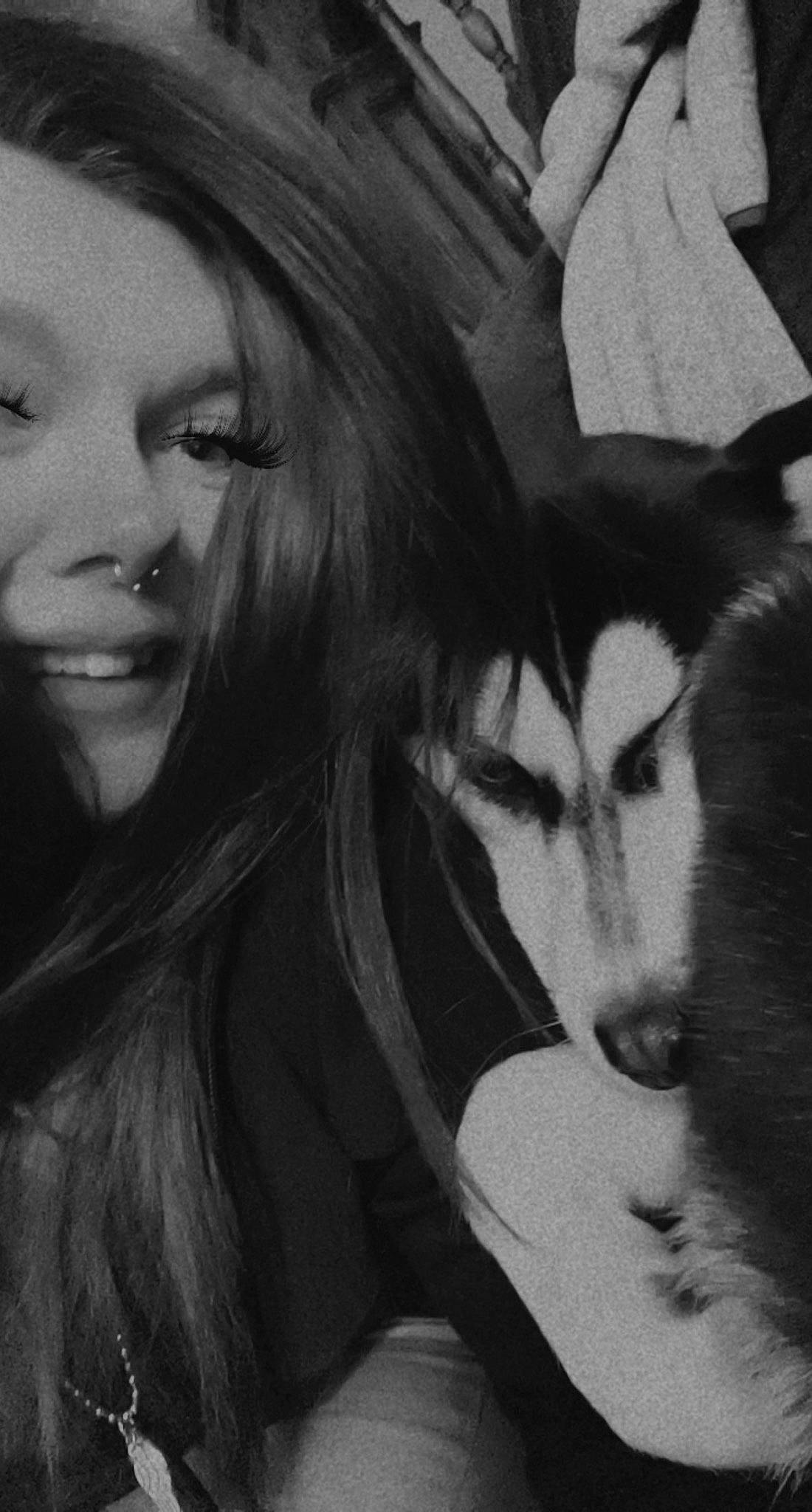 Mishka joined the competition — help win amazing prizes! art, black_and_white, black_hair, cool, darkness, eye, eyebrow, eyelash, flash_photography, gesture, iris, jaw, layered_hair, lip, monochrome, monochrome_photography, mouth, nose, step_cutting, style