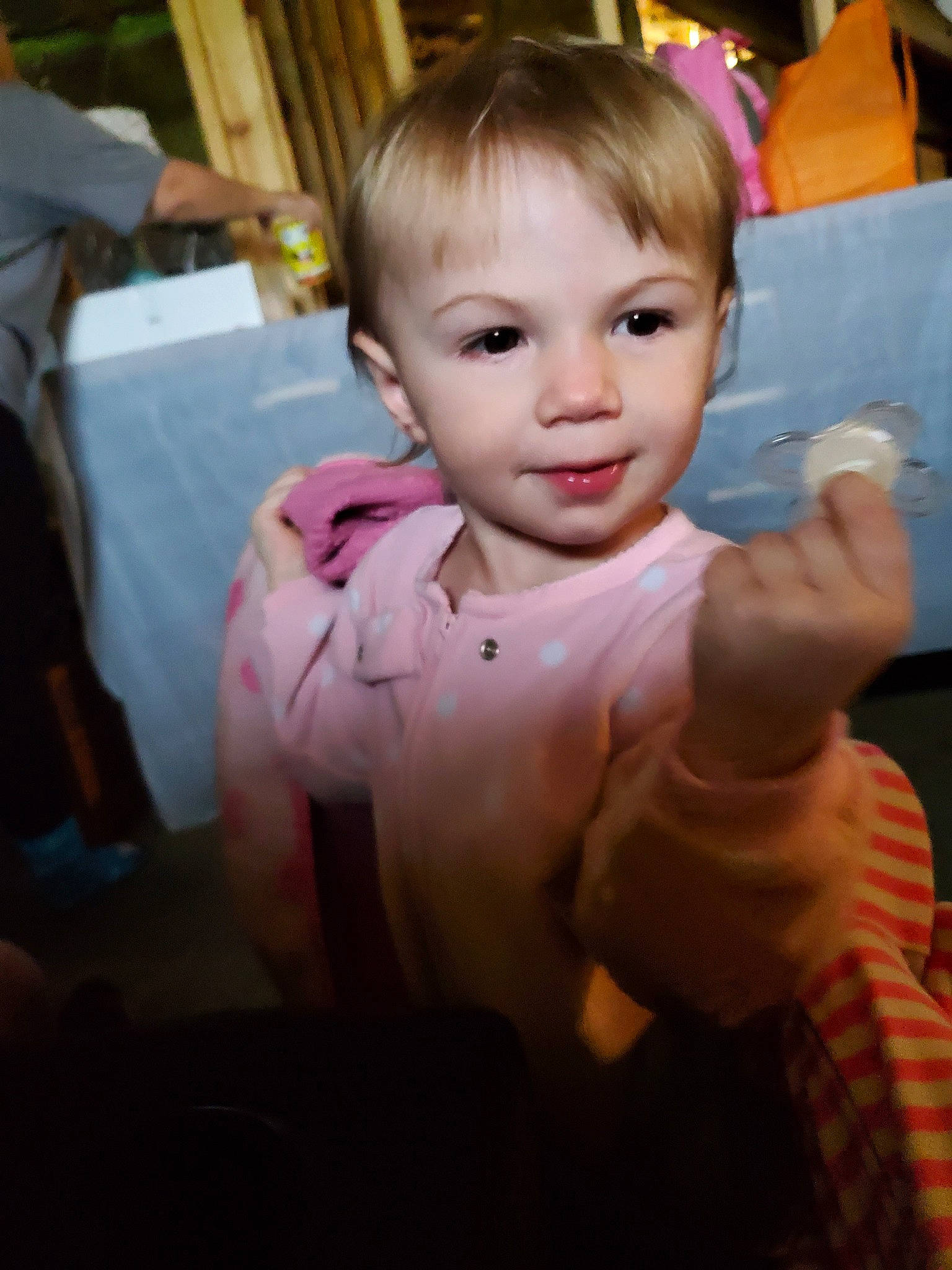 Brynlee Ennis is registered to the contest to win money with this photo: baby, beauty, cheek, child, ear, eye, face, head, person, pink, skin, smile, toddler