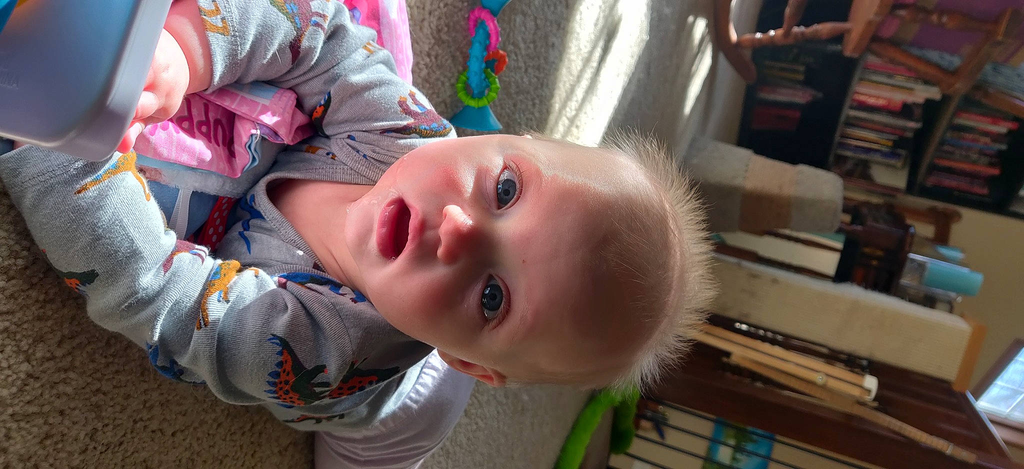 Lydia joined the competition — help win amazing prizes! baby, baby_products, baby_toddler_clothing, cheek, child, eyelash, fun, grass, happy, lip, mouth, nose, person, plant, skin, smile, toddler, vacation, wood