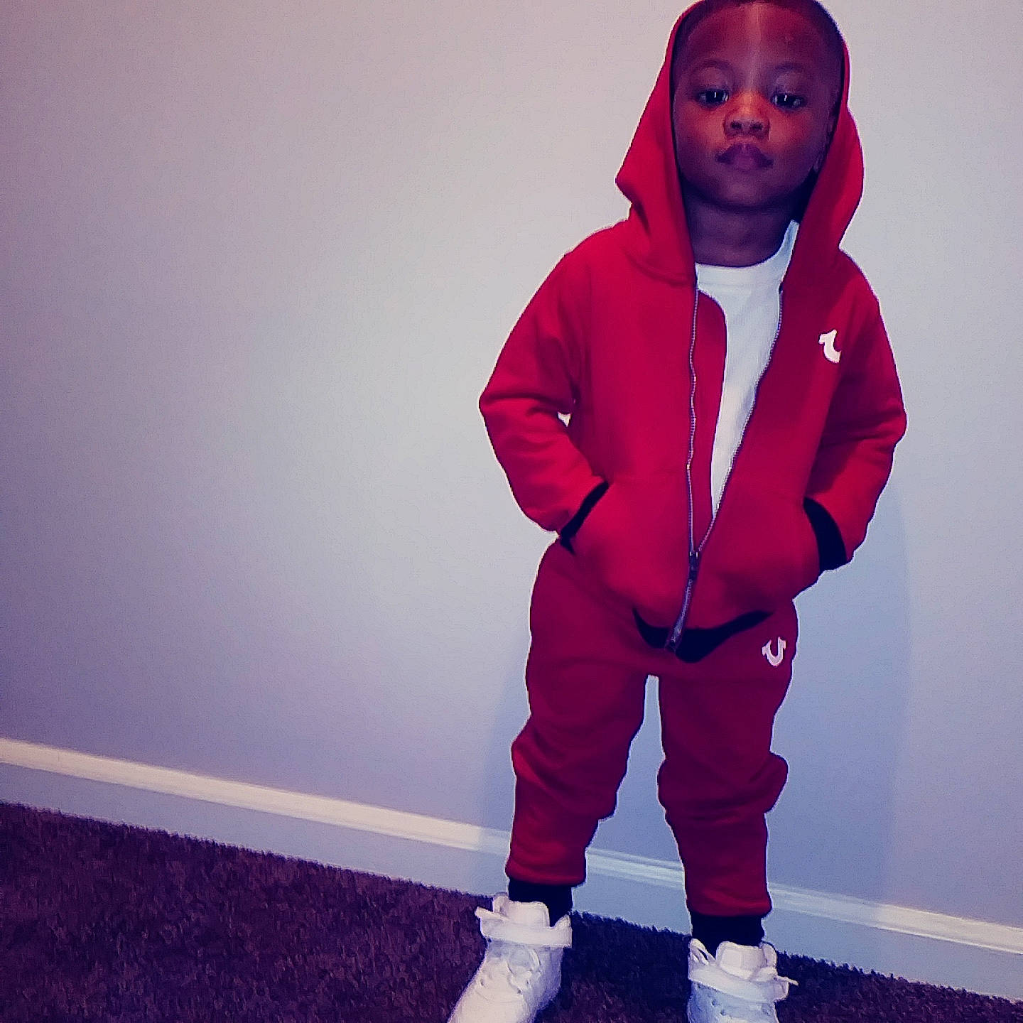 Breon joined the competition — help win amazing prizes! active_pants, clothing, cool, fashion, hood, hoodie, jacket, jeans, magenta, maroon, outerwear, person, pink, purple, red, sleeve, sportswear, standing, sweatpant, trousers