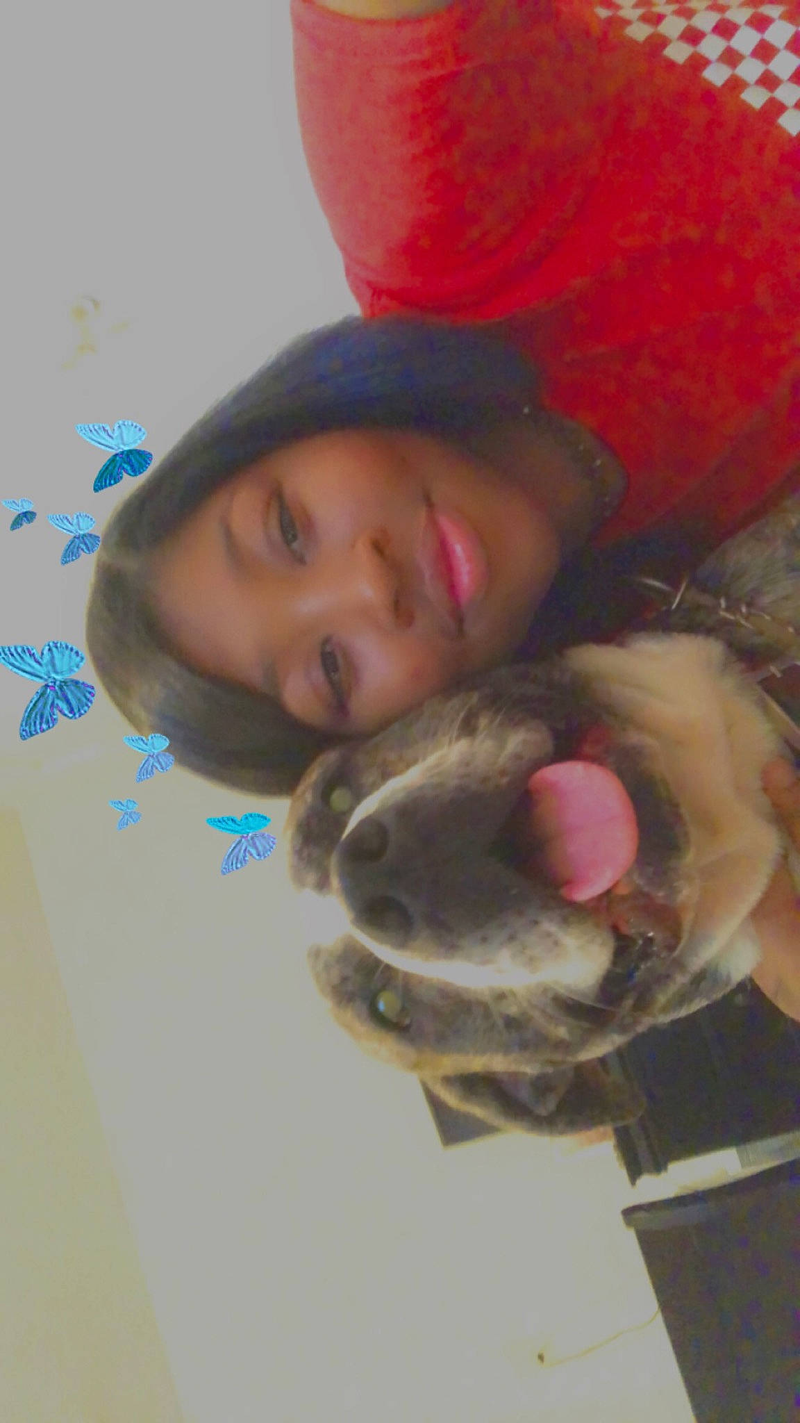 Pig joined the competition — help win amazing prizes! canidae, cap, child, dog_breed, eyebrow, fashion_accessory, fun, fur, happy, headgear, leisure, lip, mouth, nose, organism, selfie, skin, smile, sporting_group, tree