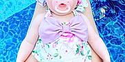 Gracelynn joined the competition — help win amazing prizes! baby, infant, swimsuit, sunhat, pacifier, pool, water, legs, summer, outdoor, child, cute, floral_pattern, pink, lavender, relaxing, skin, person, vacation, sitting