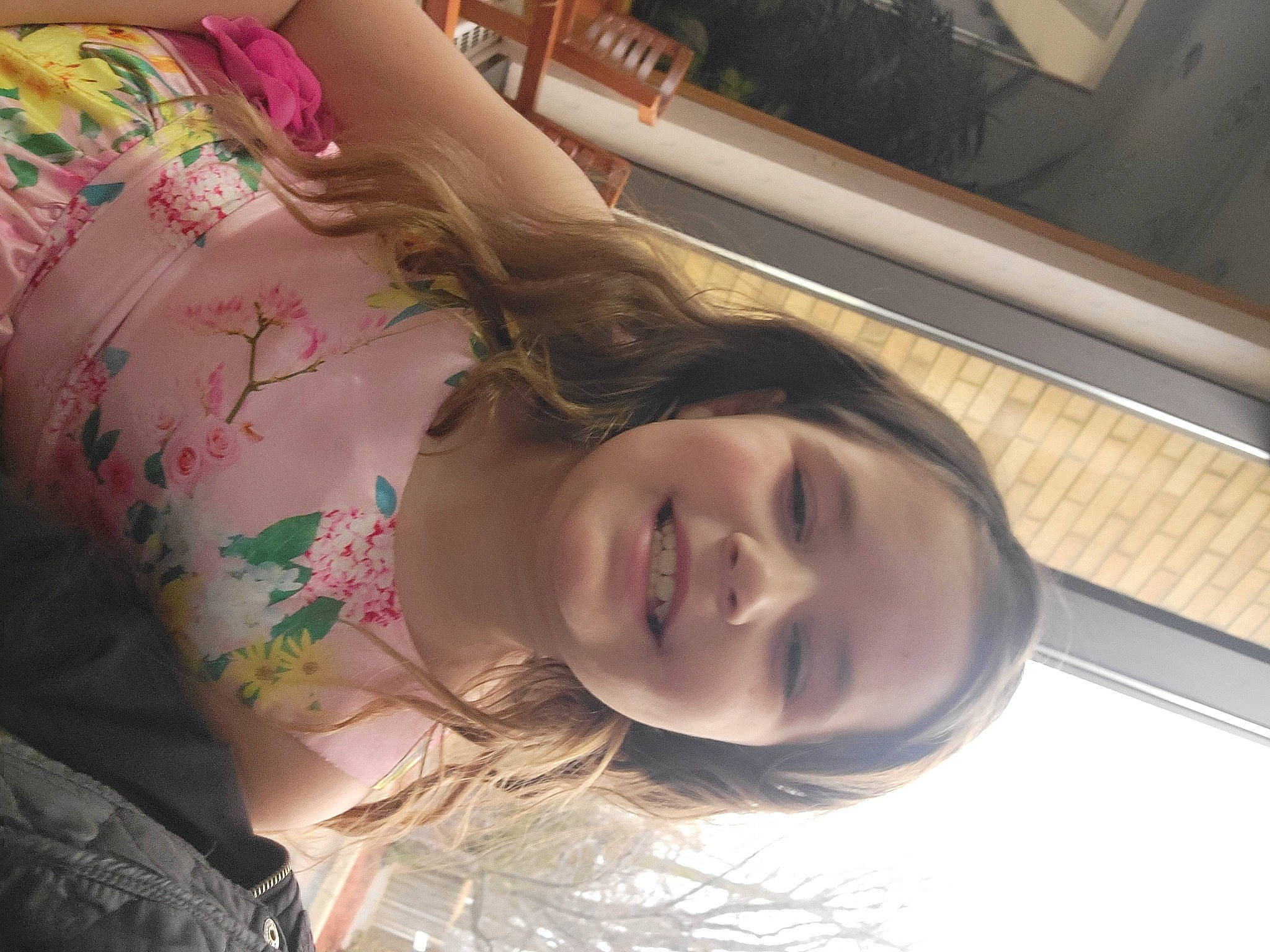 Emmalynn is registered to the contest to win money with this photo: brown_hair, cheek, chest, child, eyelash, eyewear, feathered_hair, flash_photography, flesh, hair_coloring, happy, jaw, joy, layered_hair, mouth, nose, pattern, person, portrait_photography, room