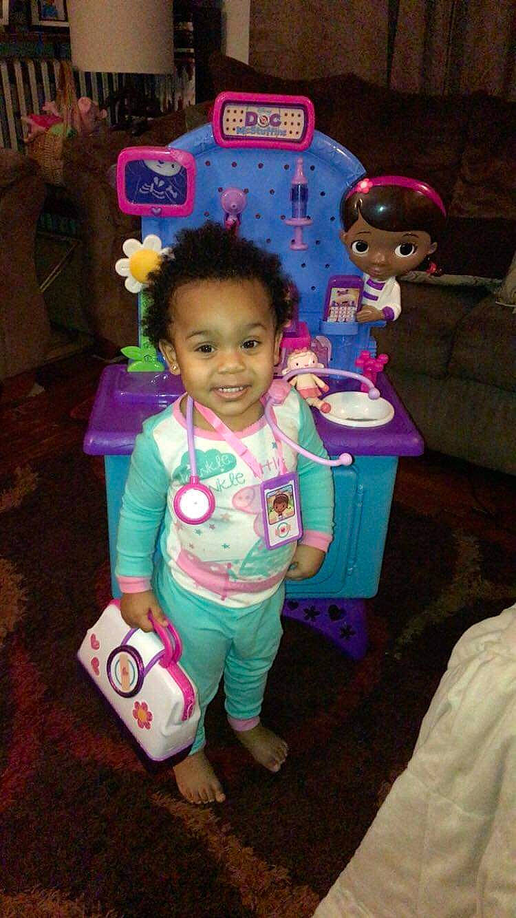 Aleah is registered to the contest to win money with this photo: baby, child, fun, joy, person, pink, play, smile, toddler, toy