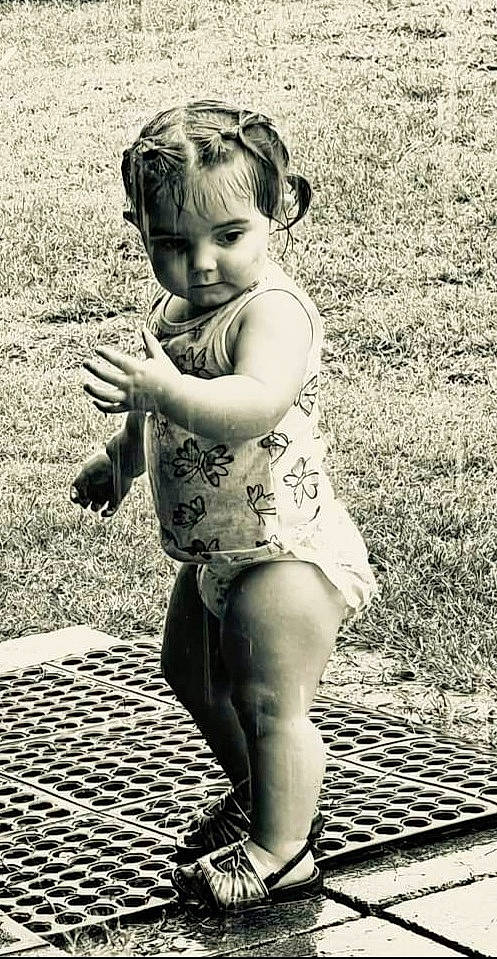 Hazel Grace joined the competition — help win amazing prizes! arm, barefoot, black, black_and_white, eye, flash_photography, grass, hairstyle, happy, human, knee, monochrome, monochrome_photography, people_in_nature, person, photograph, standing, style, summer, thigh