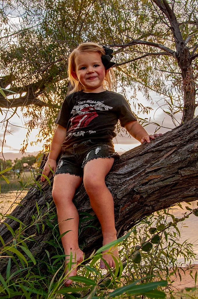 Skylyn joined the competition — help win amazing prizes! branch, eye, flash_photography, grass, hair, happy, head, joy, leg, leisure, people_in_nature, person, plant, shoulder, skin, smile, t_shirt, thigh, tree, trunk
