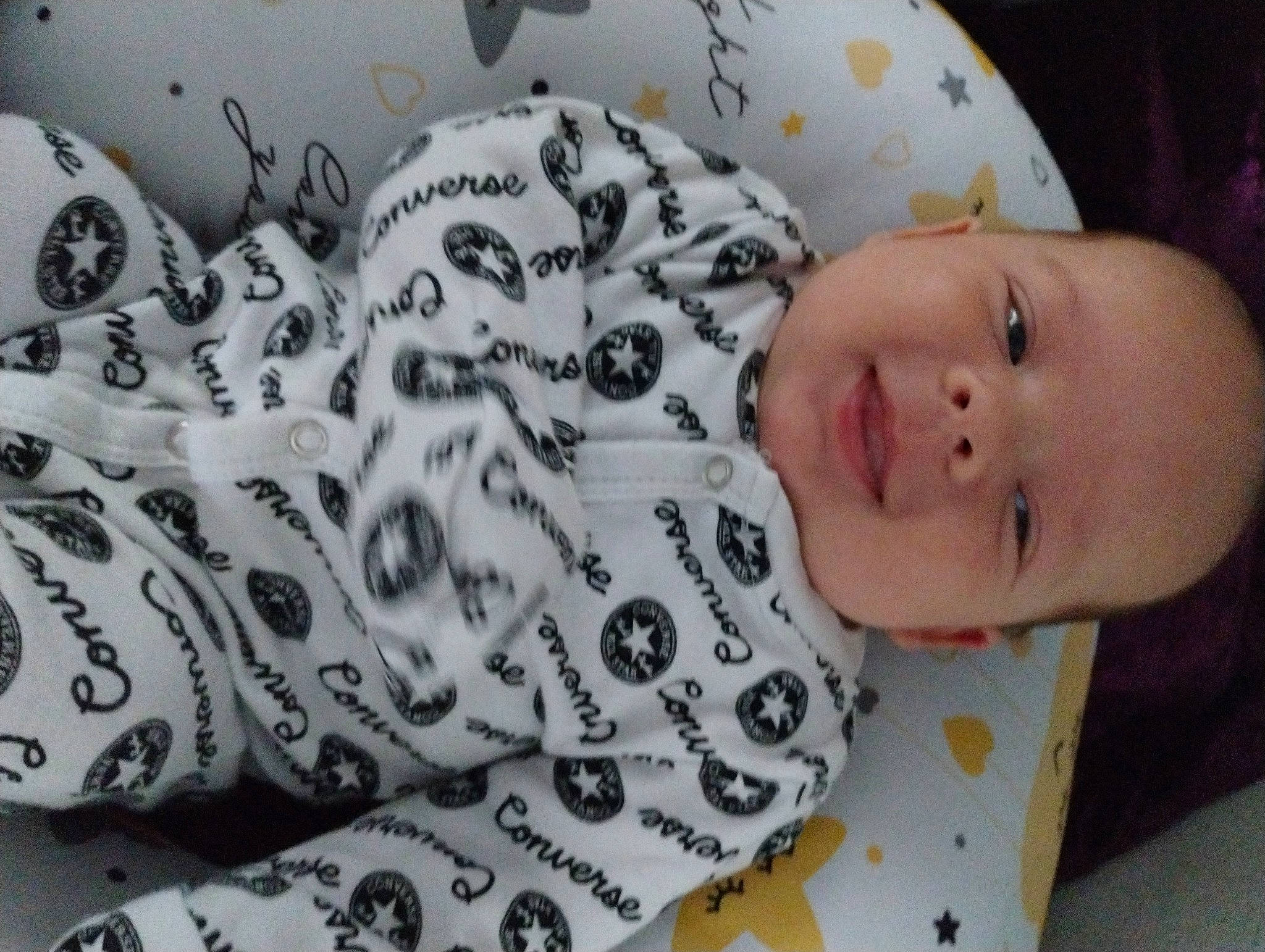 Luca joined the competition — help win amazing prizes! baby, baby_toddler_clothing, cheek, comfort, eye, eyebrow, finger, hand, happy, linens, lip, mammal, mouth, pattern, person, skin, sleeve, smile, textile, toddler