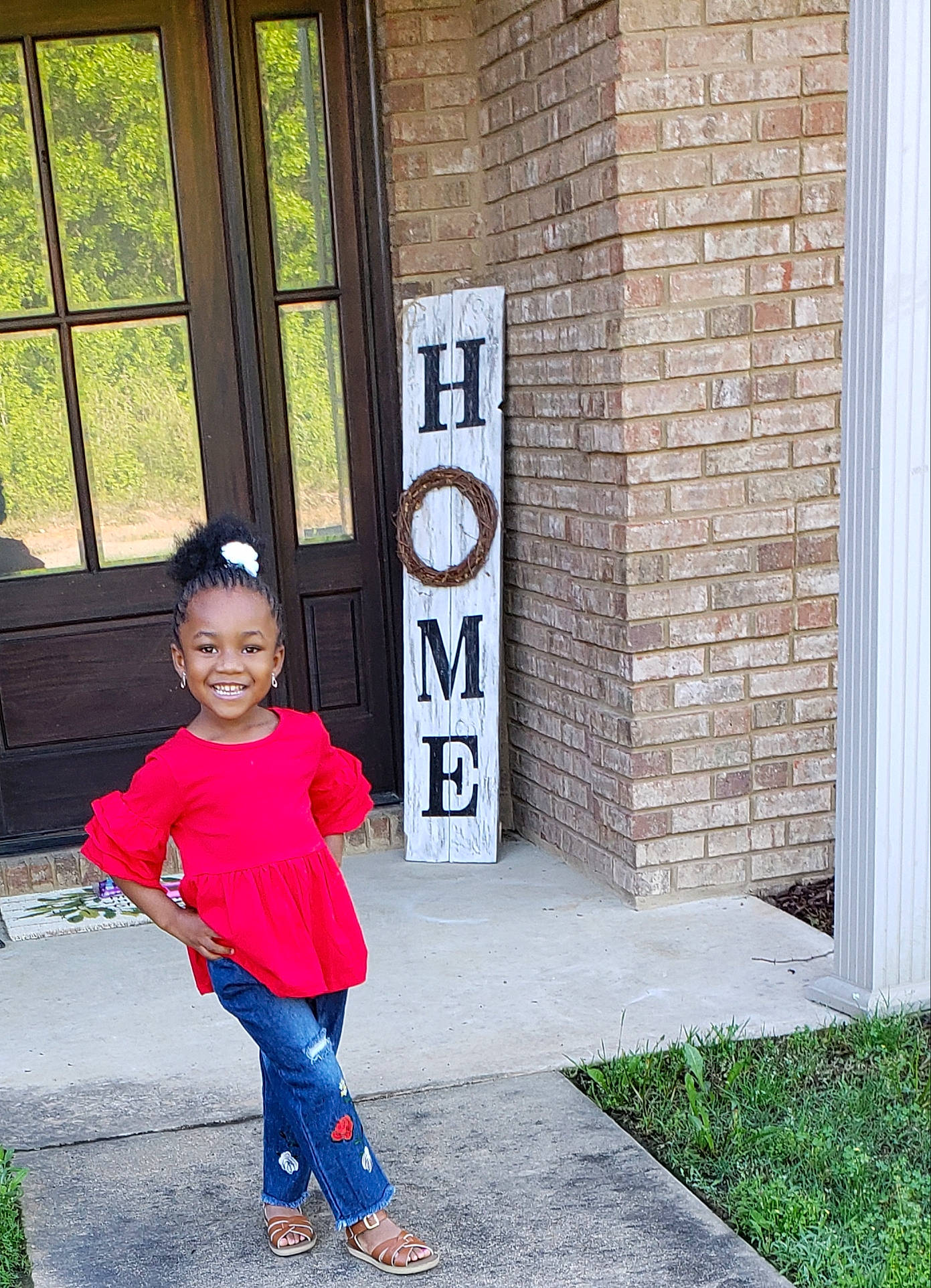 Karleigh joined the competition — help win amazing prizes! child, door, joy, person, photography, snapshot, standing, toddler, vacation