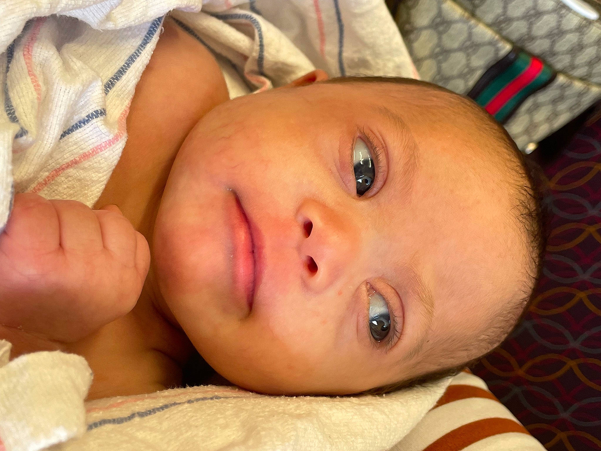 Cassidy joined the competition — help win amazing prizes! baby, cheek, child, close_up, comfort, eye, eyebrow, eyelash, happy, head, human_body, iris, lip, mouth, nose, person, skin, smile, toddler, tummy_time