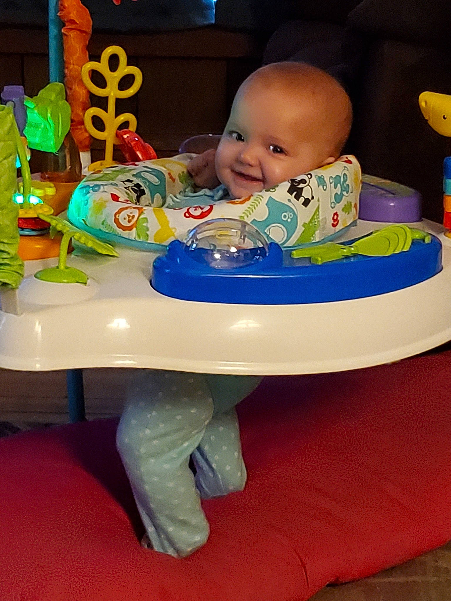 Lucille joined the competition — help win amazing prizes! baby, baby_playing_with_toys, baby_products, baby_toys, child, furniture, joy, person, play, playset, product, sitting, table, toddler, toy