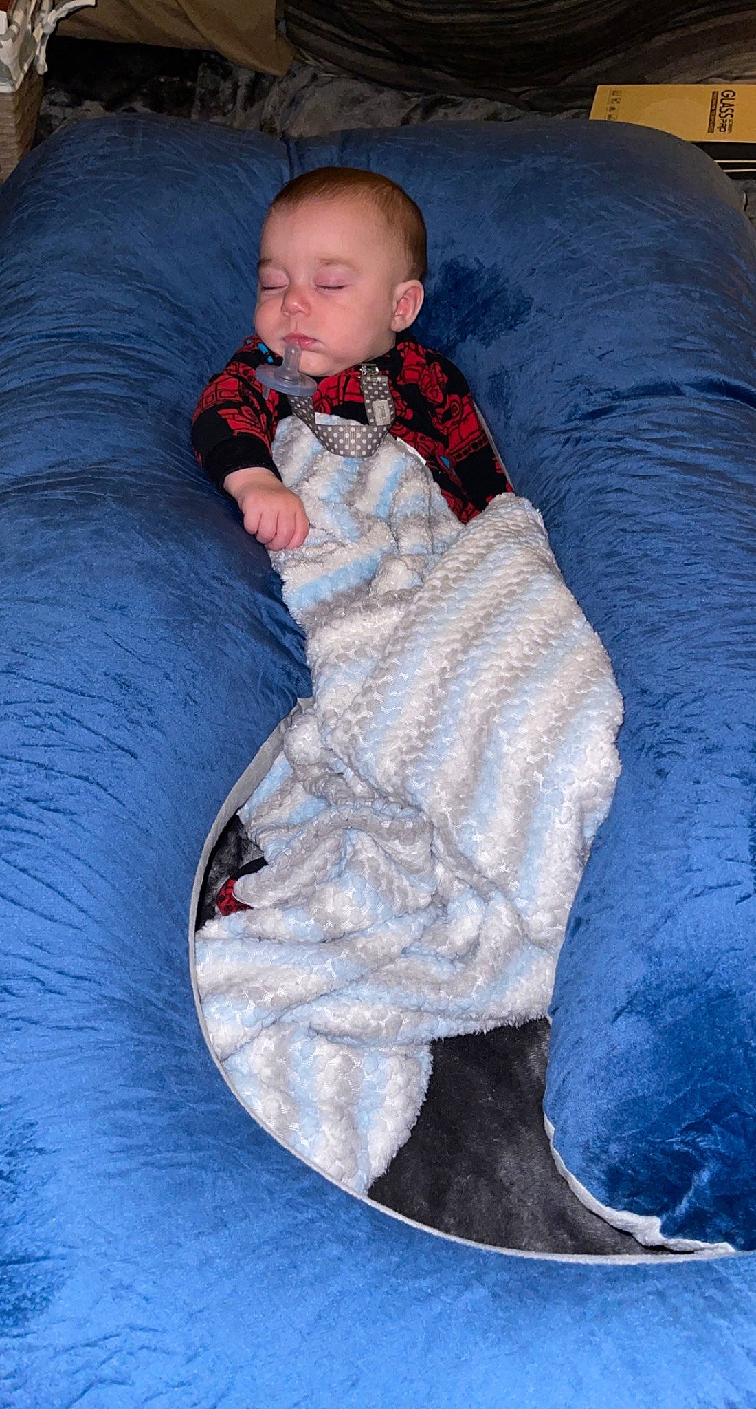 Rodney joined the competition — help win amazing prizes! baby, baby_products, baby_toddler_clothing, blue, child, comfort, couch, dress, electric_blue, eye, face, fun, fur, head, linens, pattern, person, sitting, sleeve, toddler