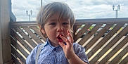 Asher joined the competition — help win amazing prizes! animal, baby, bird, bodypart, car, cosmetics, cream, dessert, eating, face, finger, food, hand, head, lipstick, person, smoke, sweets, transportation, vehicle