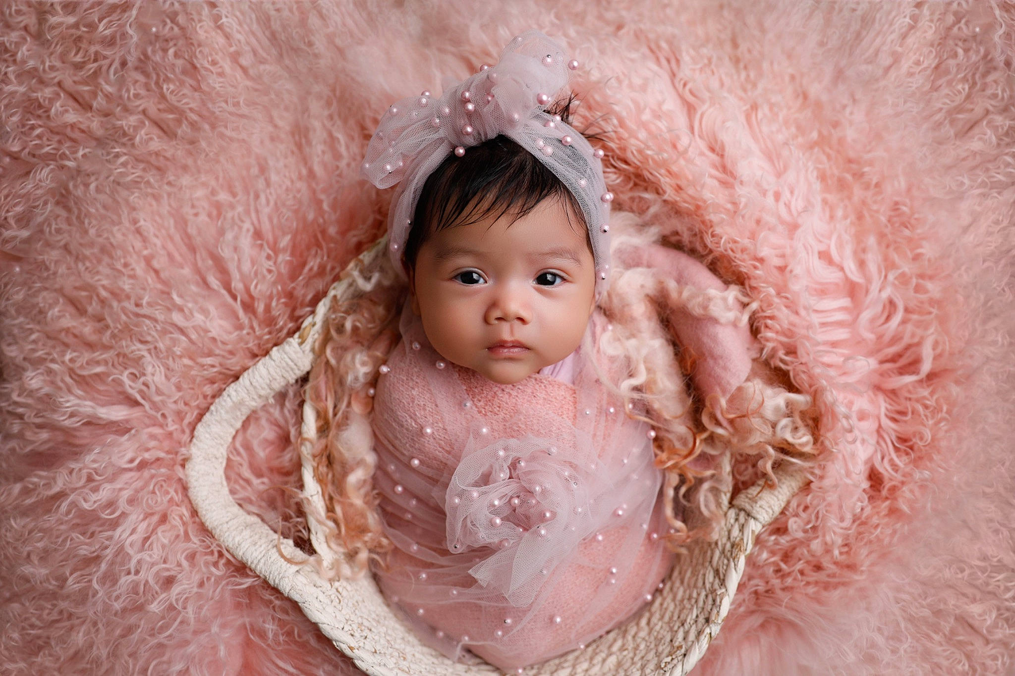 Haley is registered to the contest to win money with this photo: baby, bridal_accessory, cheek, dress, eye, eyebrow, eyelash, face, flash_photography, hair, happy, head, headgear, iris, nose, person, pink, skin, smile, textile