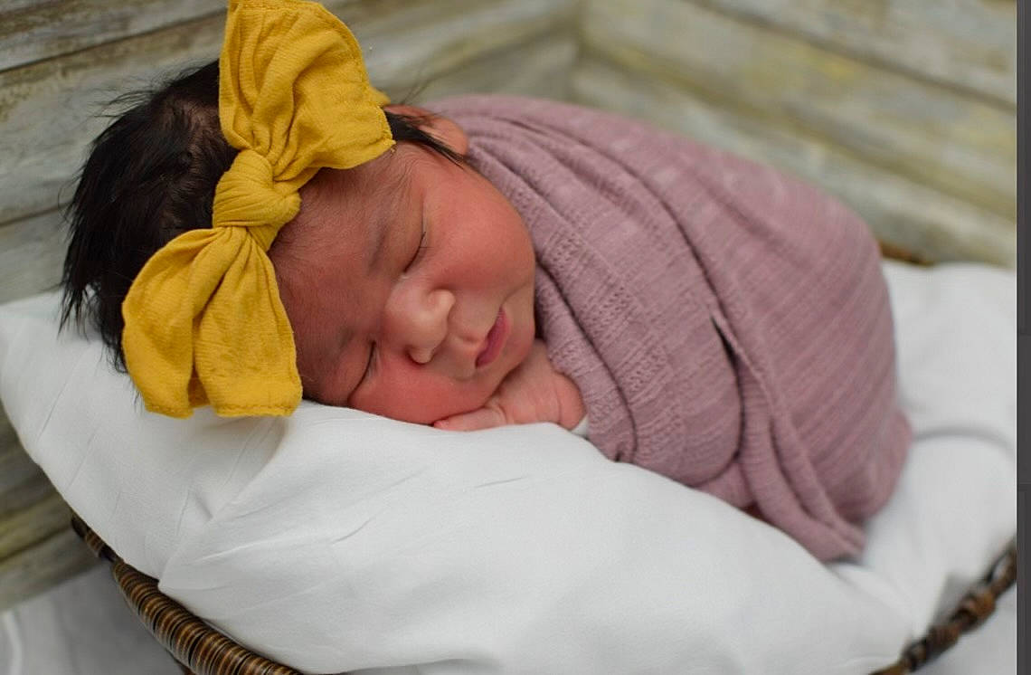 Ariana joined the competition — help win amazing prizes! baby, baby_products, baby_sleeping, baby_toddler_clothing, beanie, bedding, bedtime, cheek, child, comfort, headgear, headwear, knit_cap, linens, nap, person, product, room, skin, toddler