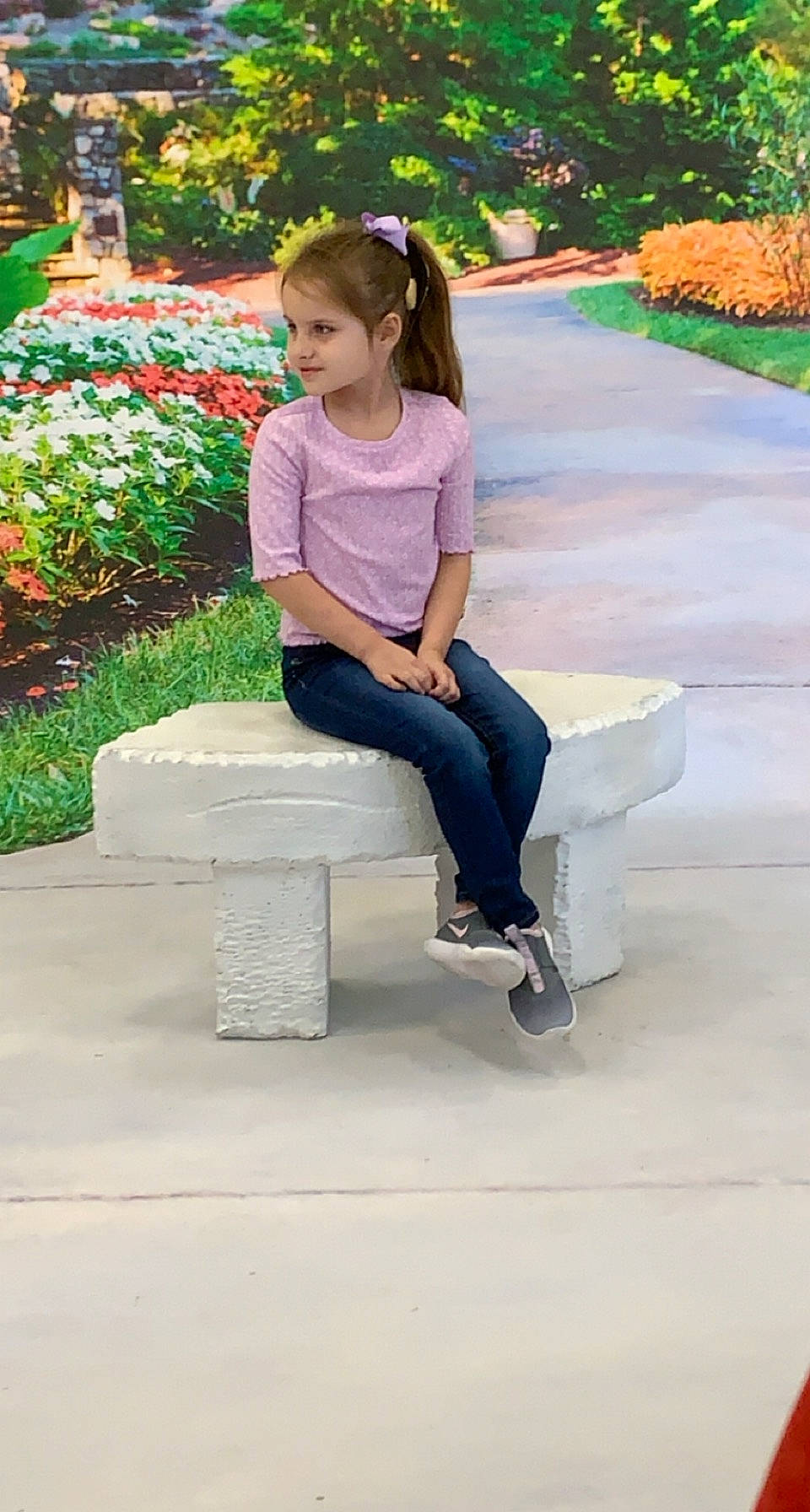 Kara is registered to the contest to win money with this photo: denim, flower, fun, grass, happy, human_leg, jeans, knee, leg, leisure, magenta, people_in_nature, person, plant, recreation, rolling, shoe, sitting, sneakers, thigh