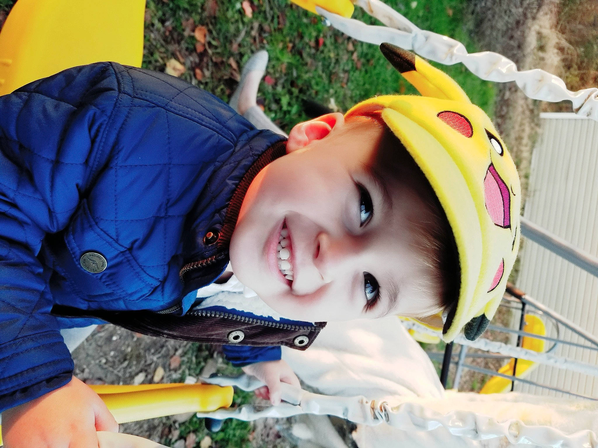 Luca joined the competition — help win amazing prizes! baby, baby_products, child, costume, electric_blue, fun, grass, happy, helmet, joy, laugh, leisure, person, personal_protective_equipment, plant, play, recreation, smile, toddler, tree
